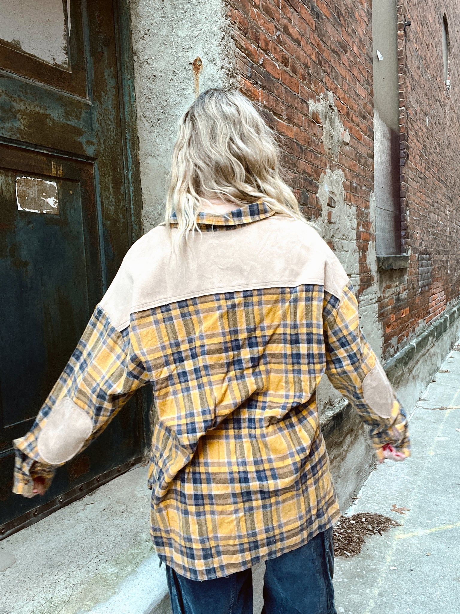 FINAL SALE Fall Vibes Mustard Plaid Flannel