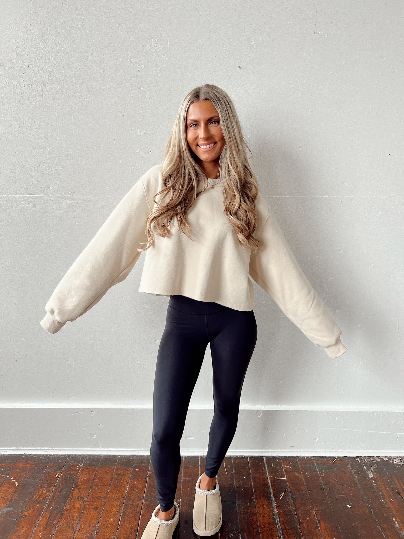 Hungover Sunday Beige Sweatshirt