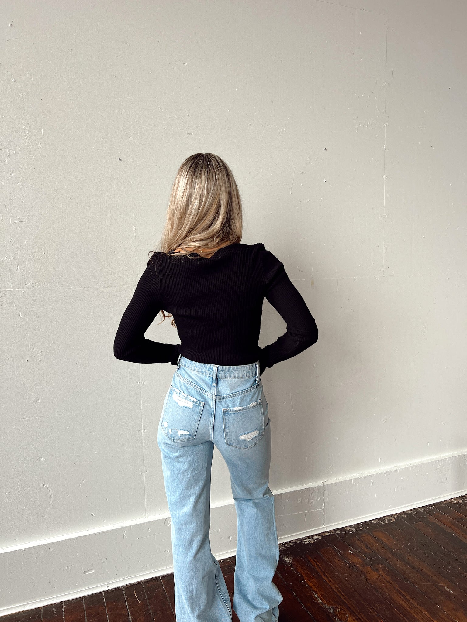 All Nighter Light Wash 90's Distressed Vintage Jeans