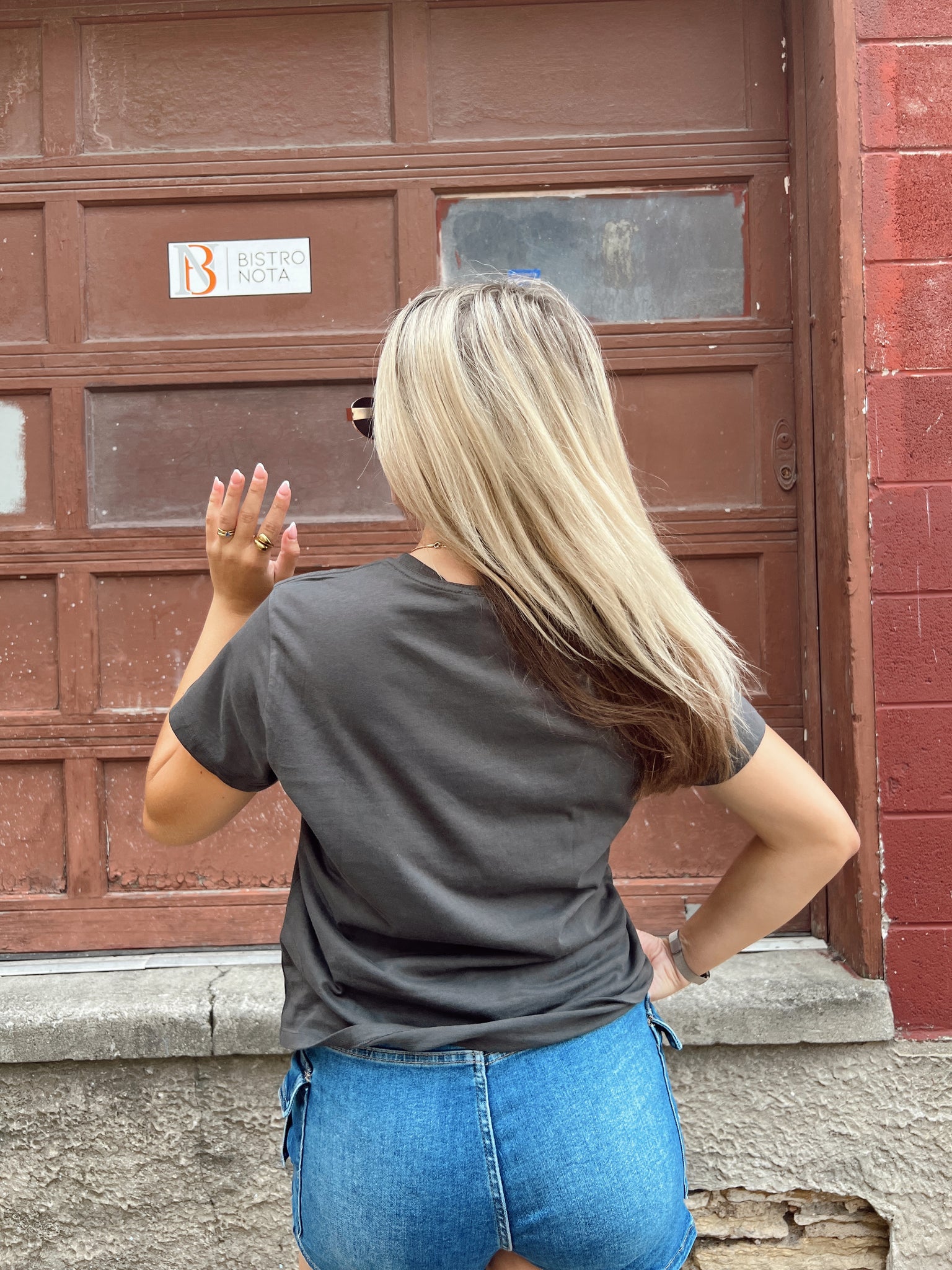 Vintage Motorcycle Black Cropped tee