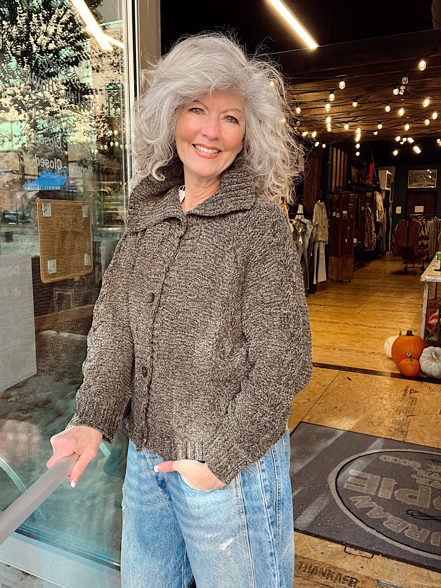 Changing Leaves Chenille Sweater