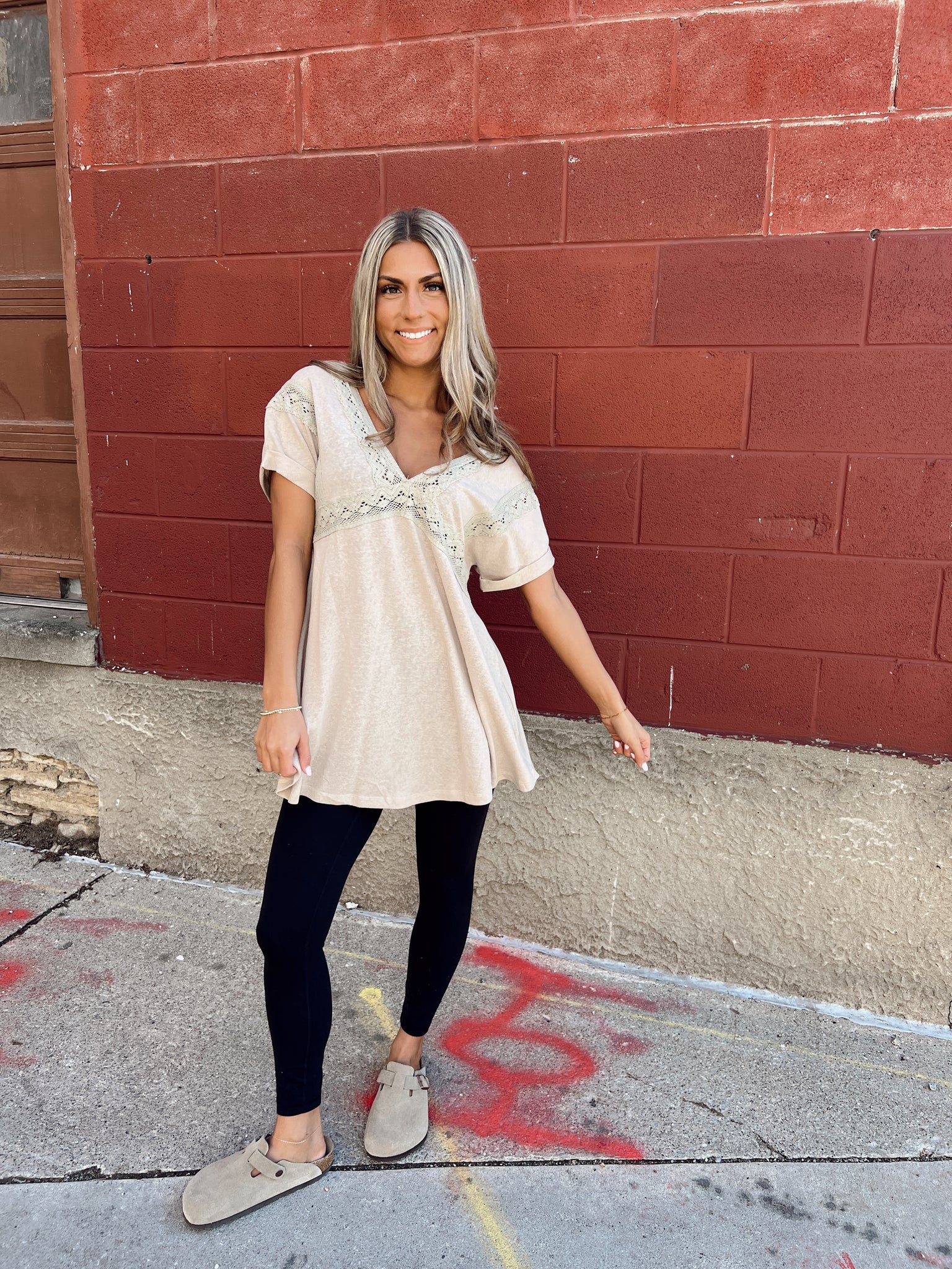 She's Everything Oatmeal Tunic