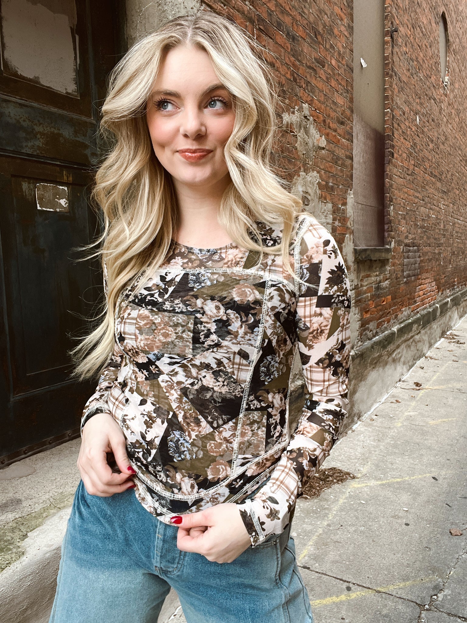 Feeling Fancy Sheer Floral Top