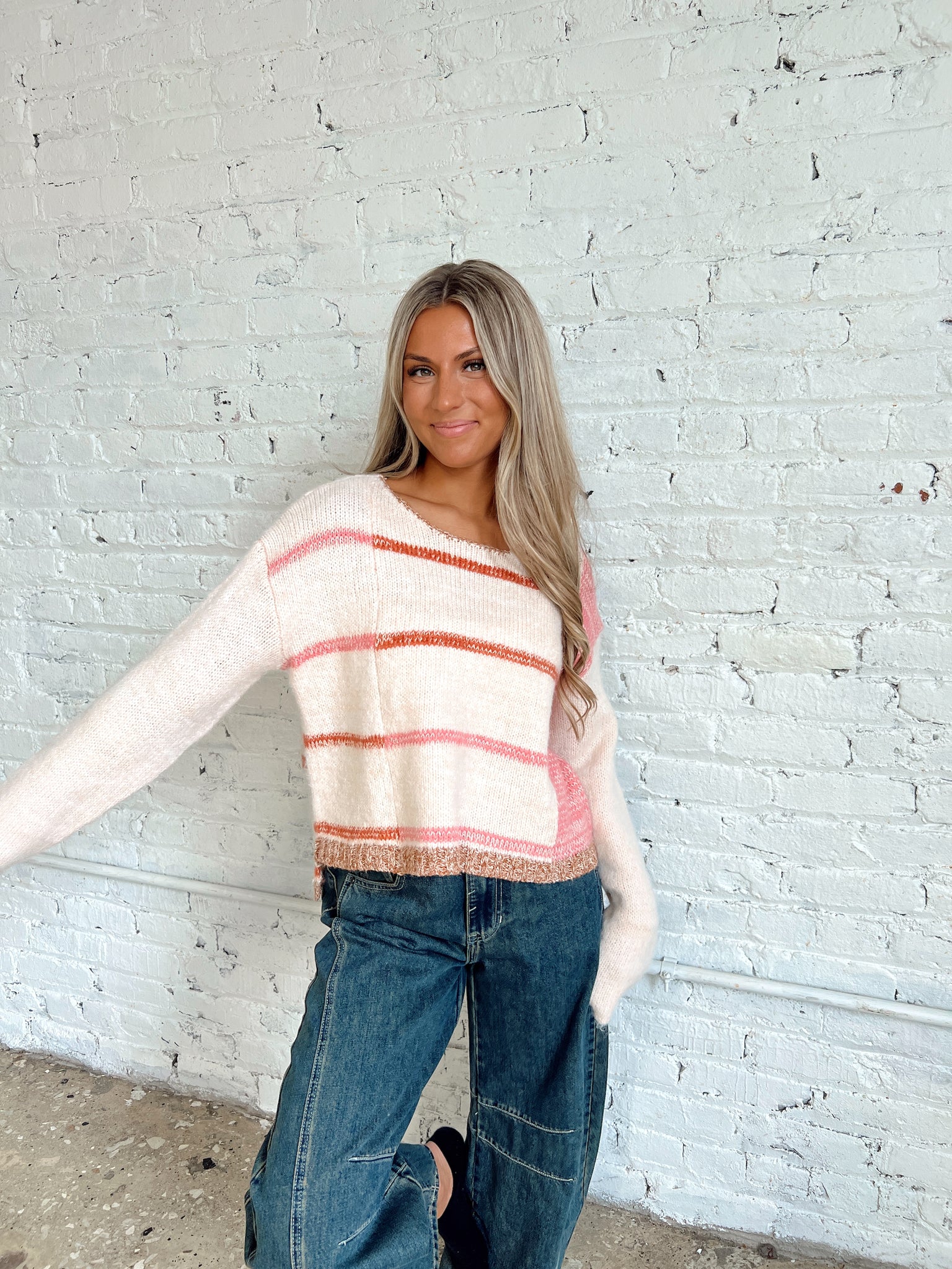 FINAL SALE Love Struck Cream Sweater
