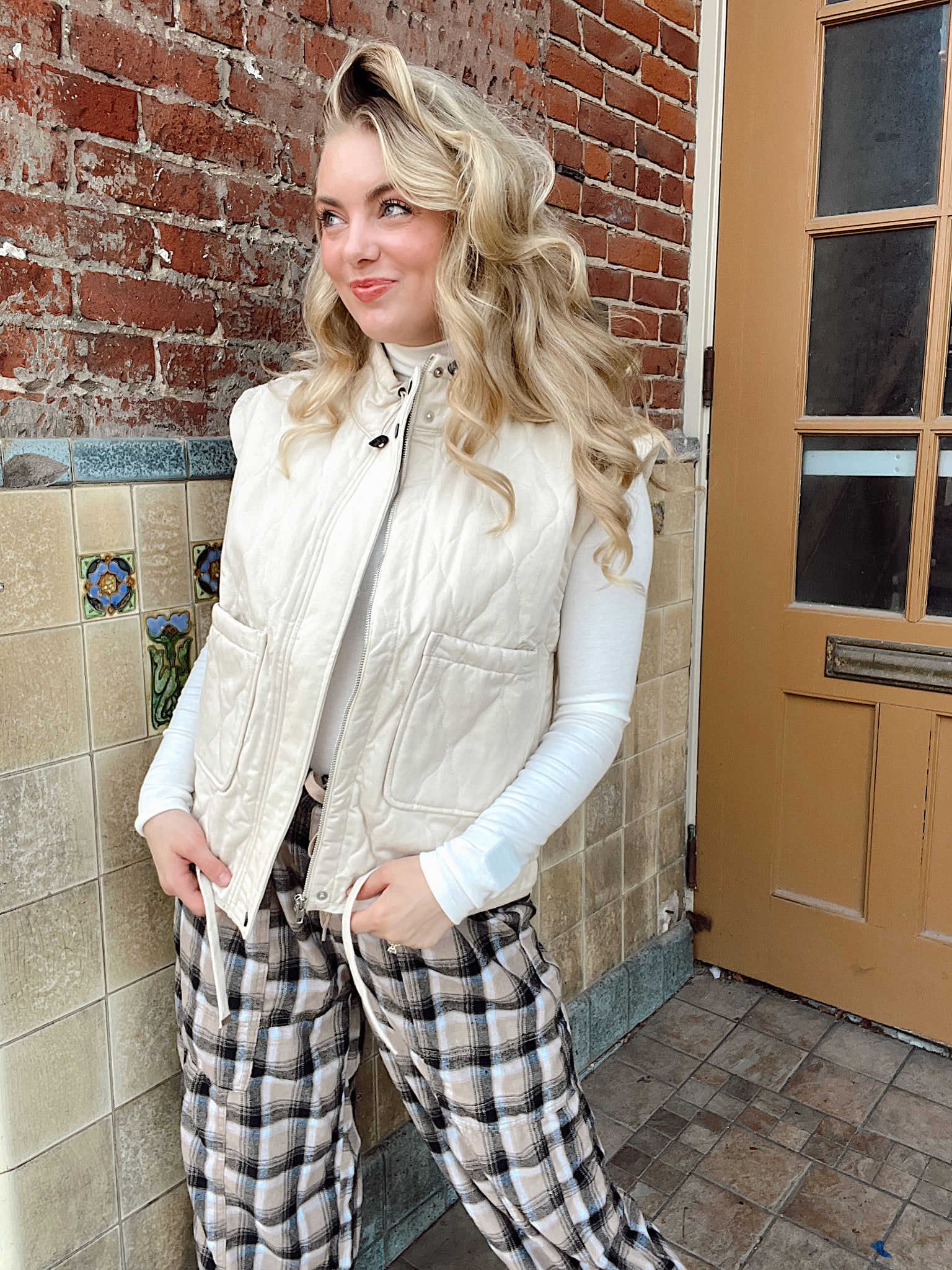 Marshmallow Stroll Vest Cream