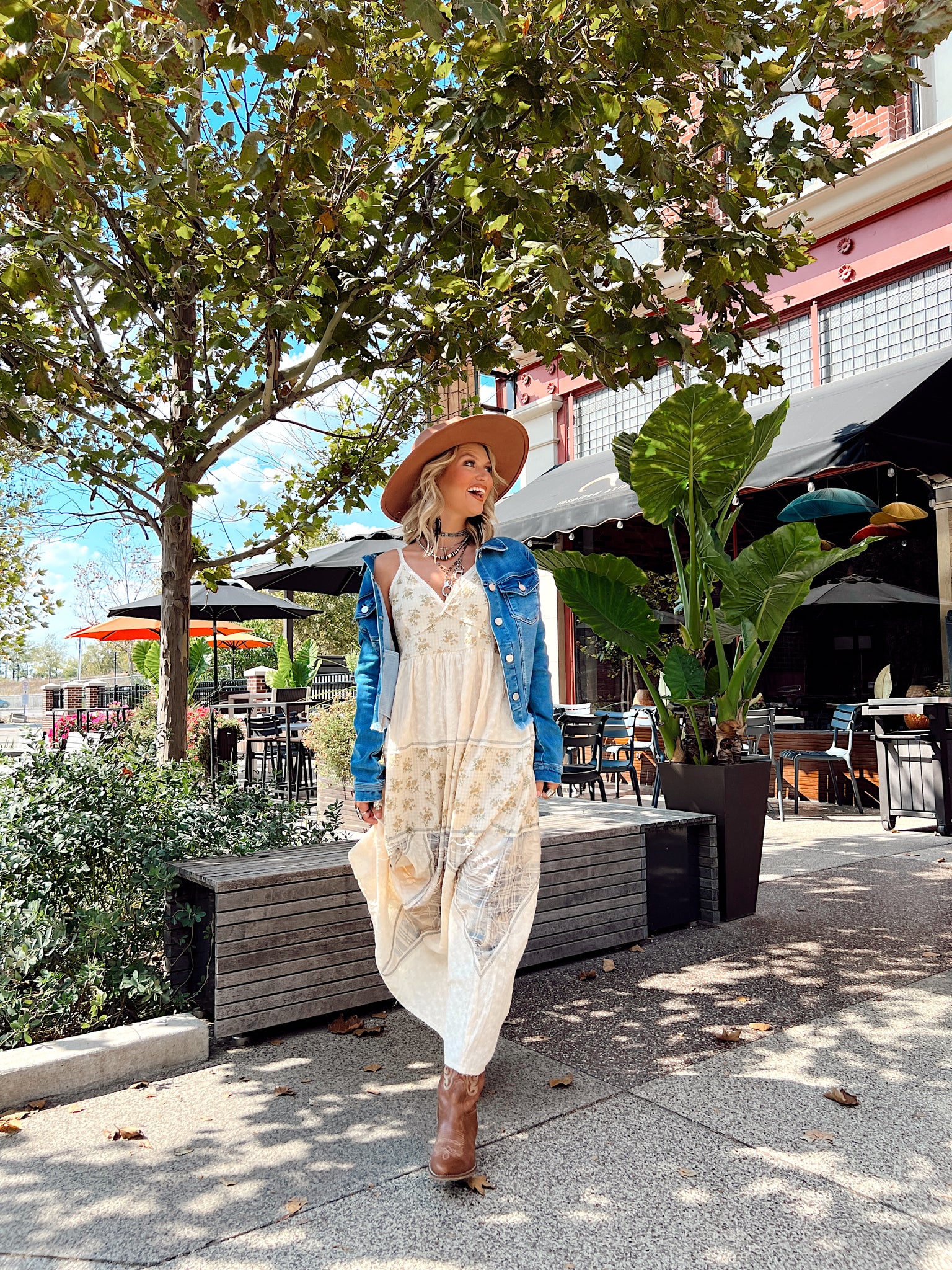 Yellow Haze Patchwork Maxi Dress