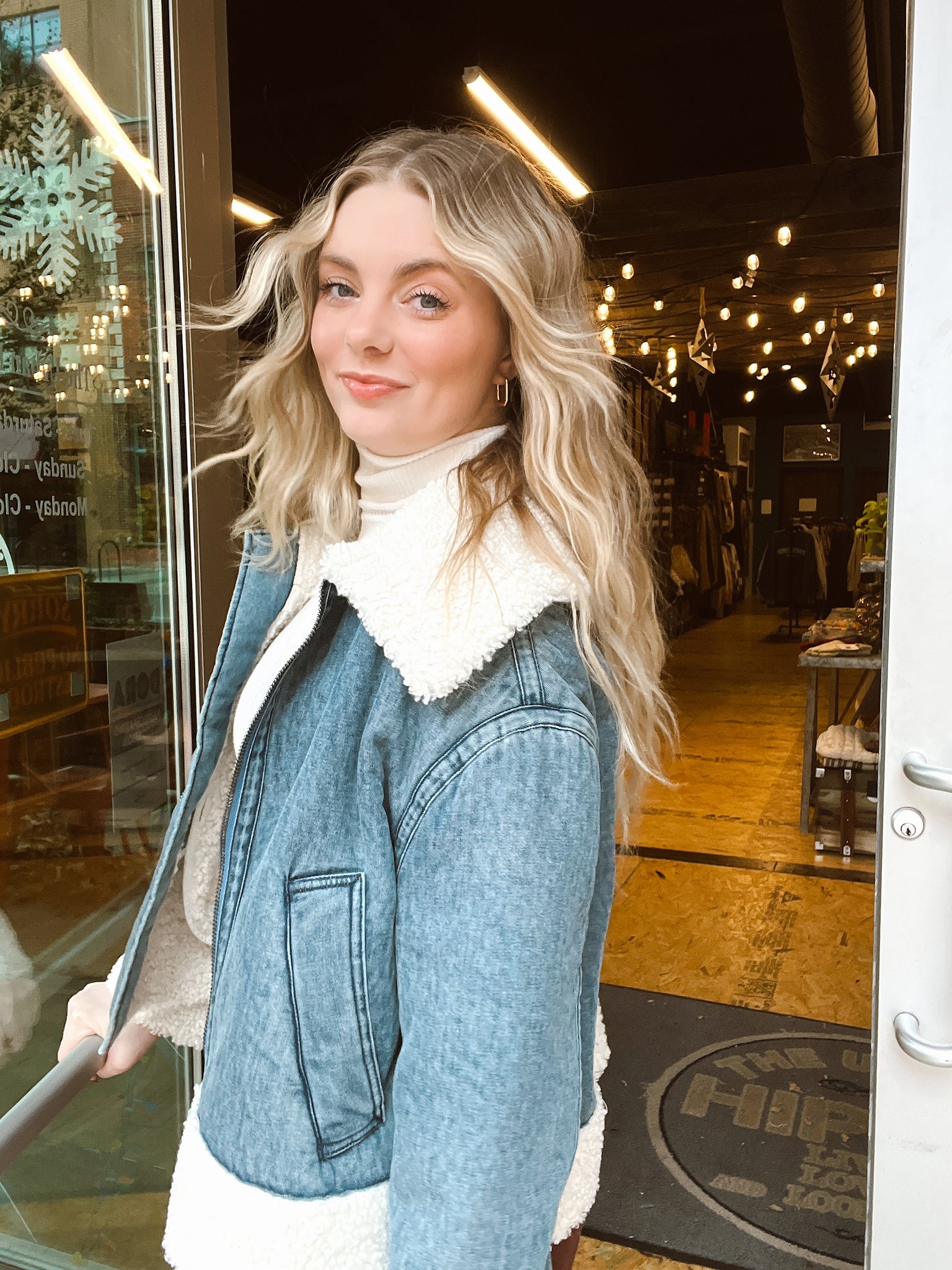 FINAL SALE- Oh So Retro Sherpa Lined Jacket