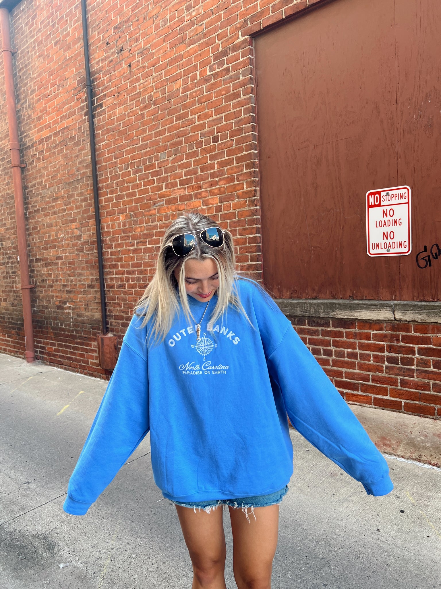 Paradise On Earth OBX Blue Sweatshirt