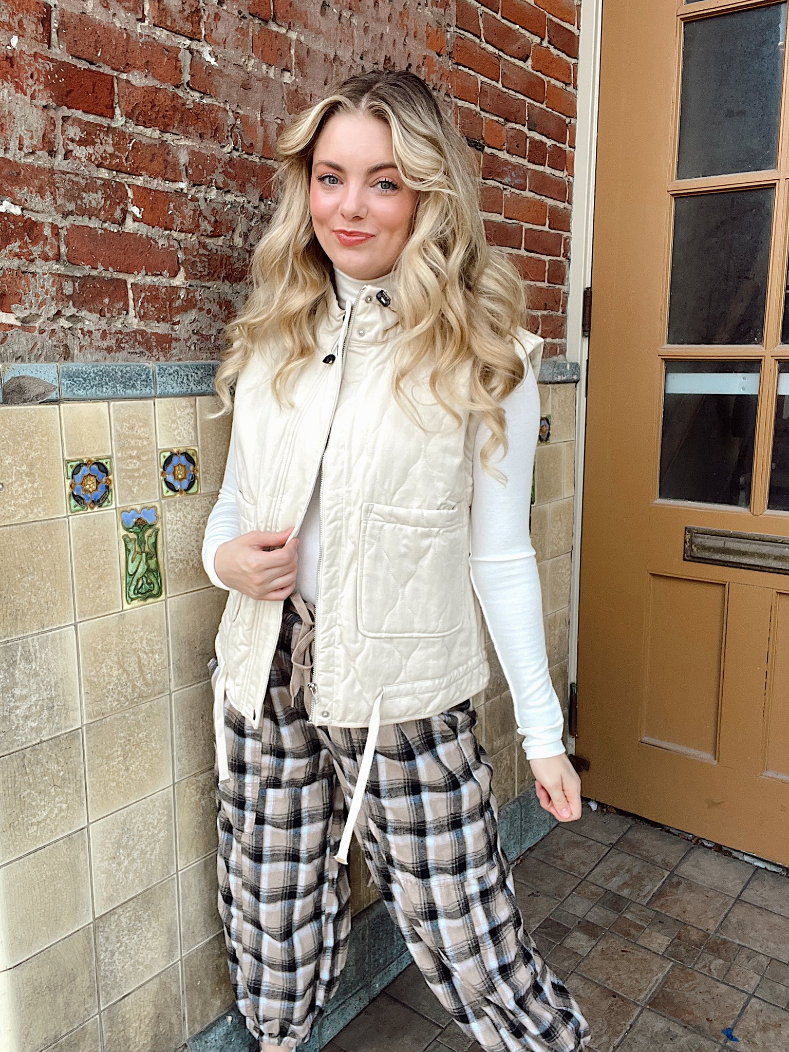 Marshmallow Stroll Vest Cream