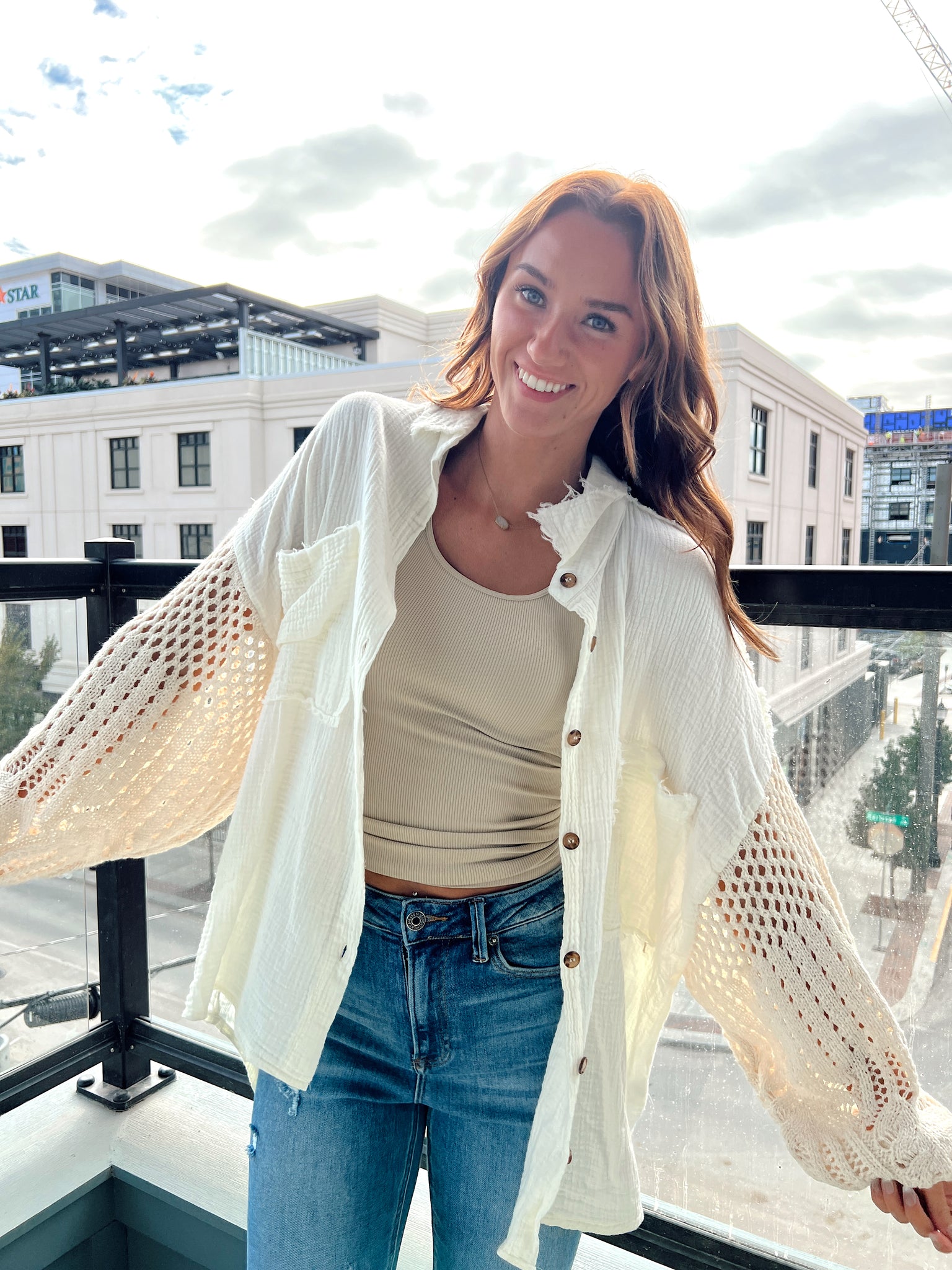 Rhiannon Cream Button Up