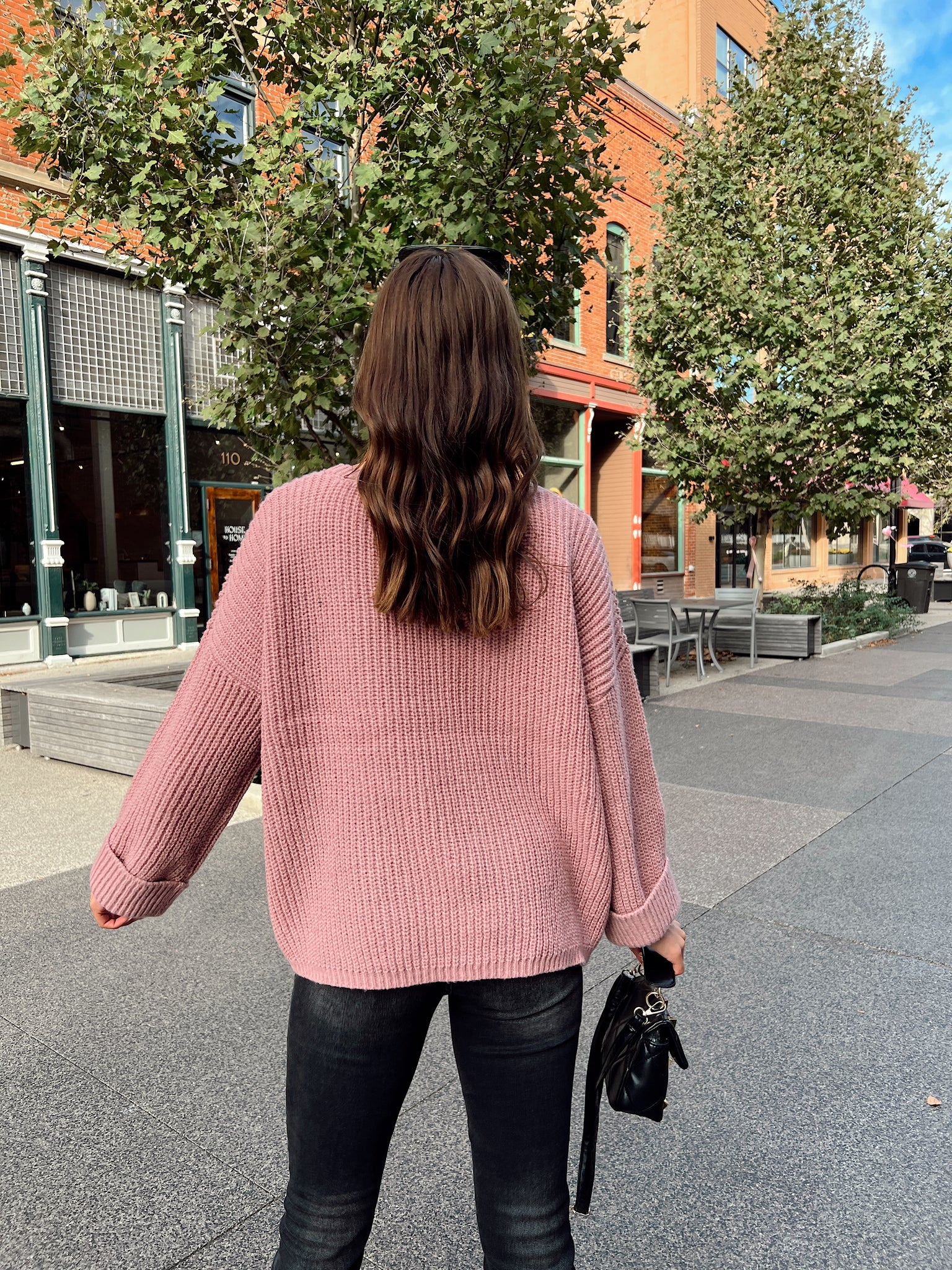 Just Friends Mauve Sweater