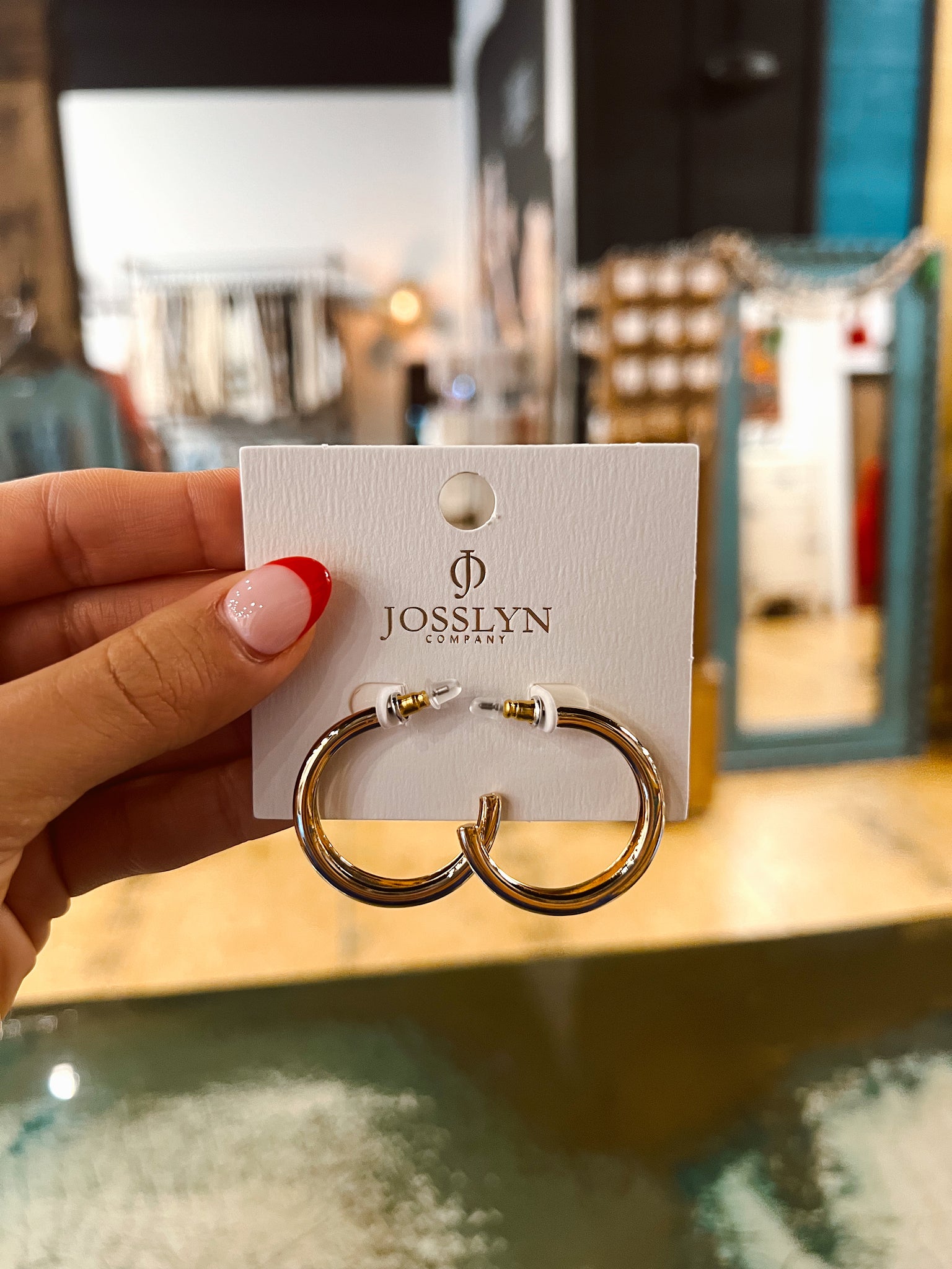 Double Layered Gold Hoop Earrings