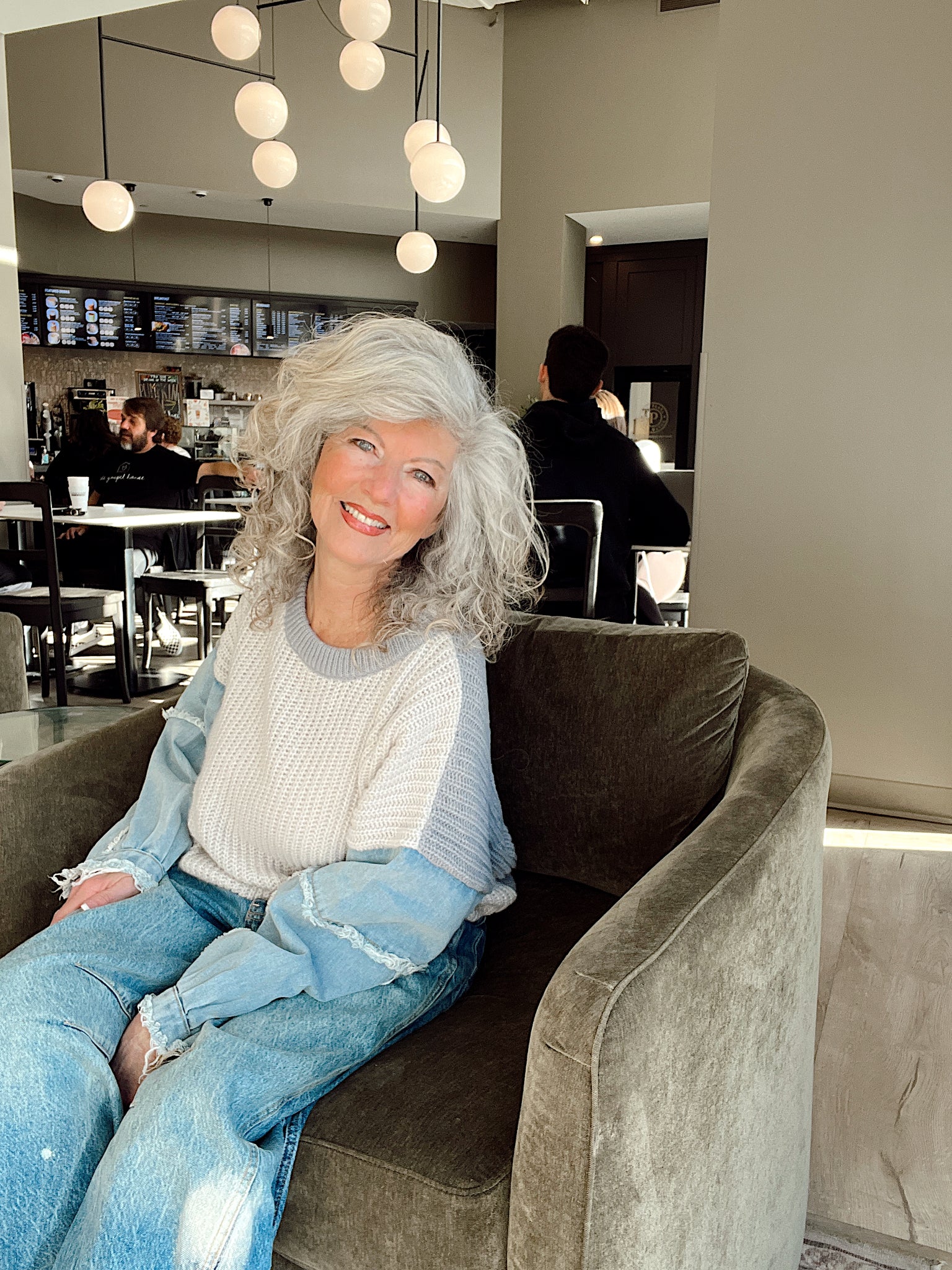 Mix It Up Sweater Grey/Dk Grey