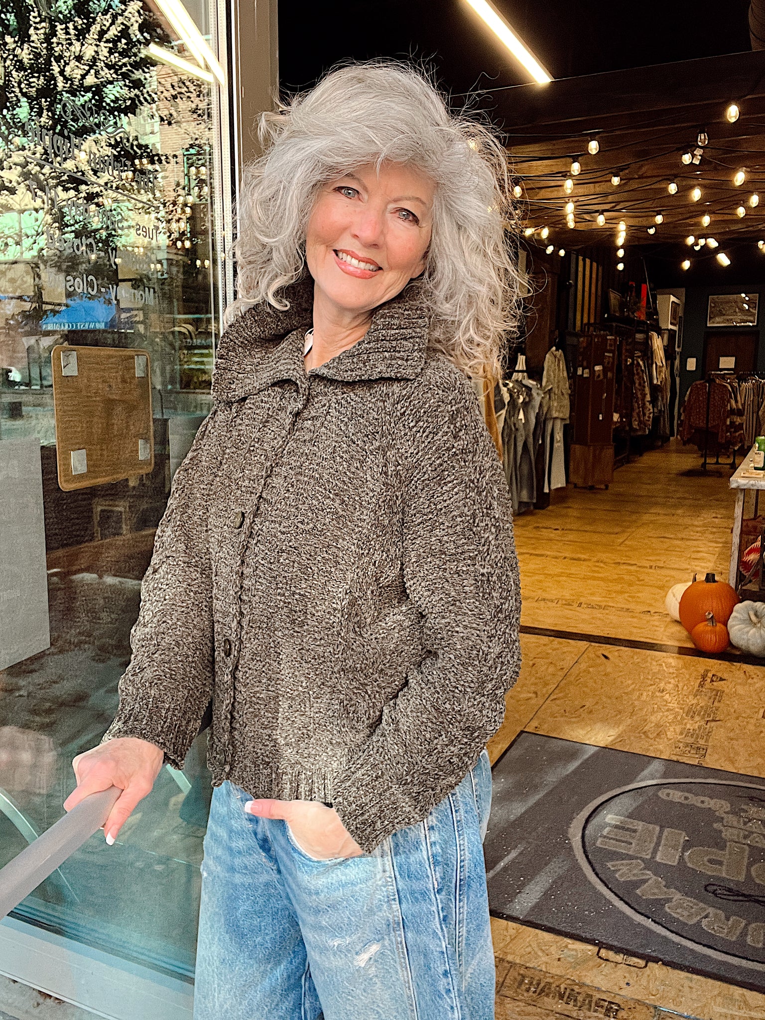 Changing Leaves Chenille Sweater