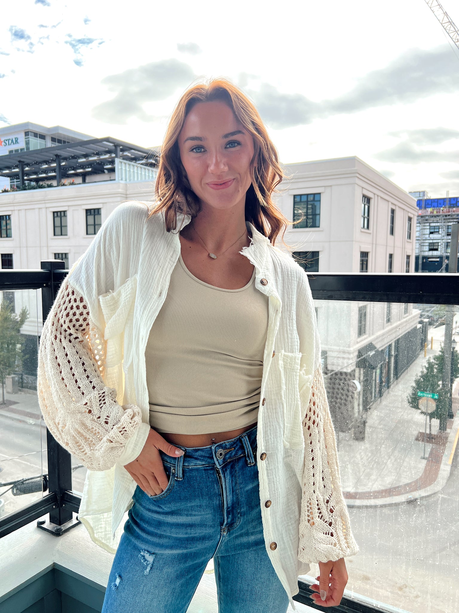 Rhiannon Cream Button Up