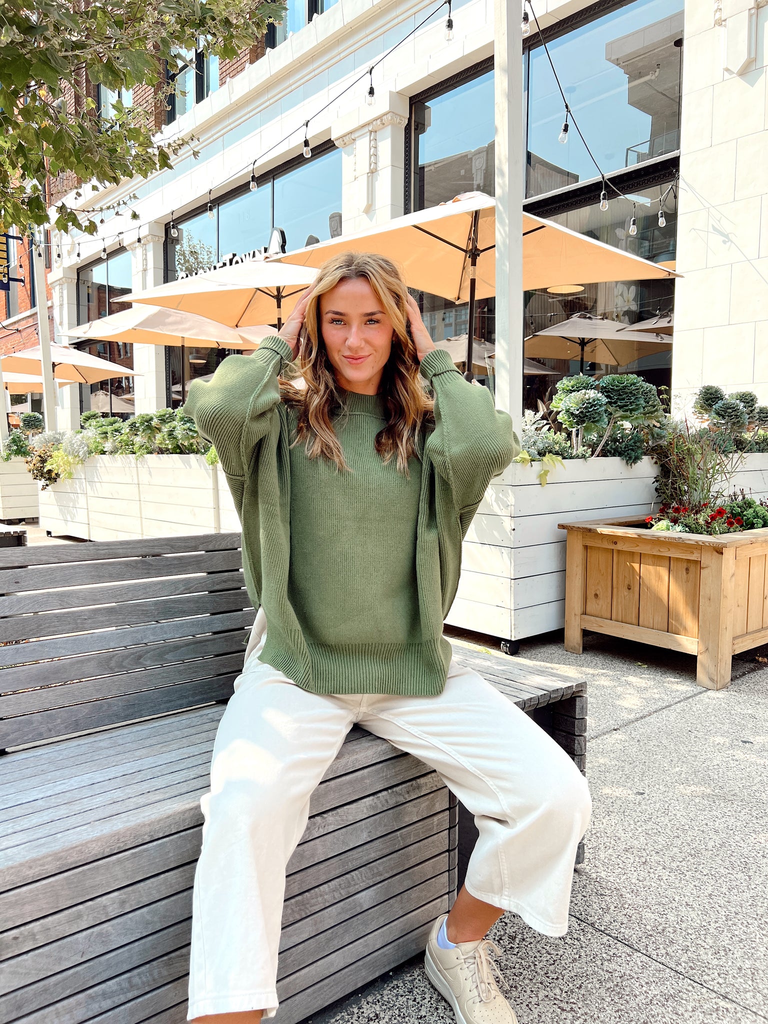 Shape Of You Olive Sweater