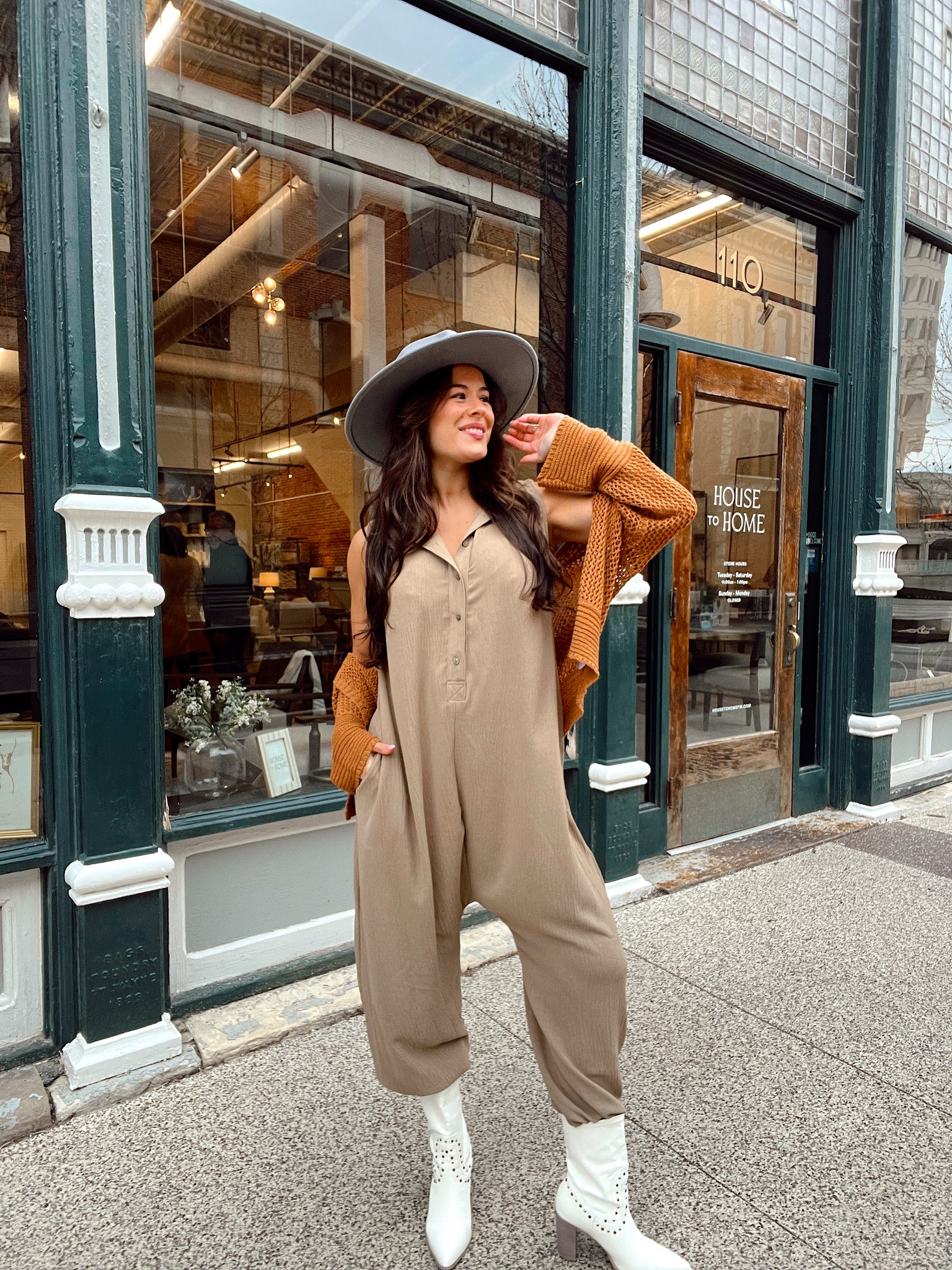 Showin Out Mocha Hooded Jumpsuit