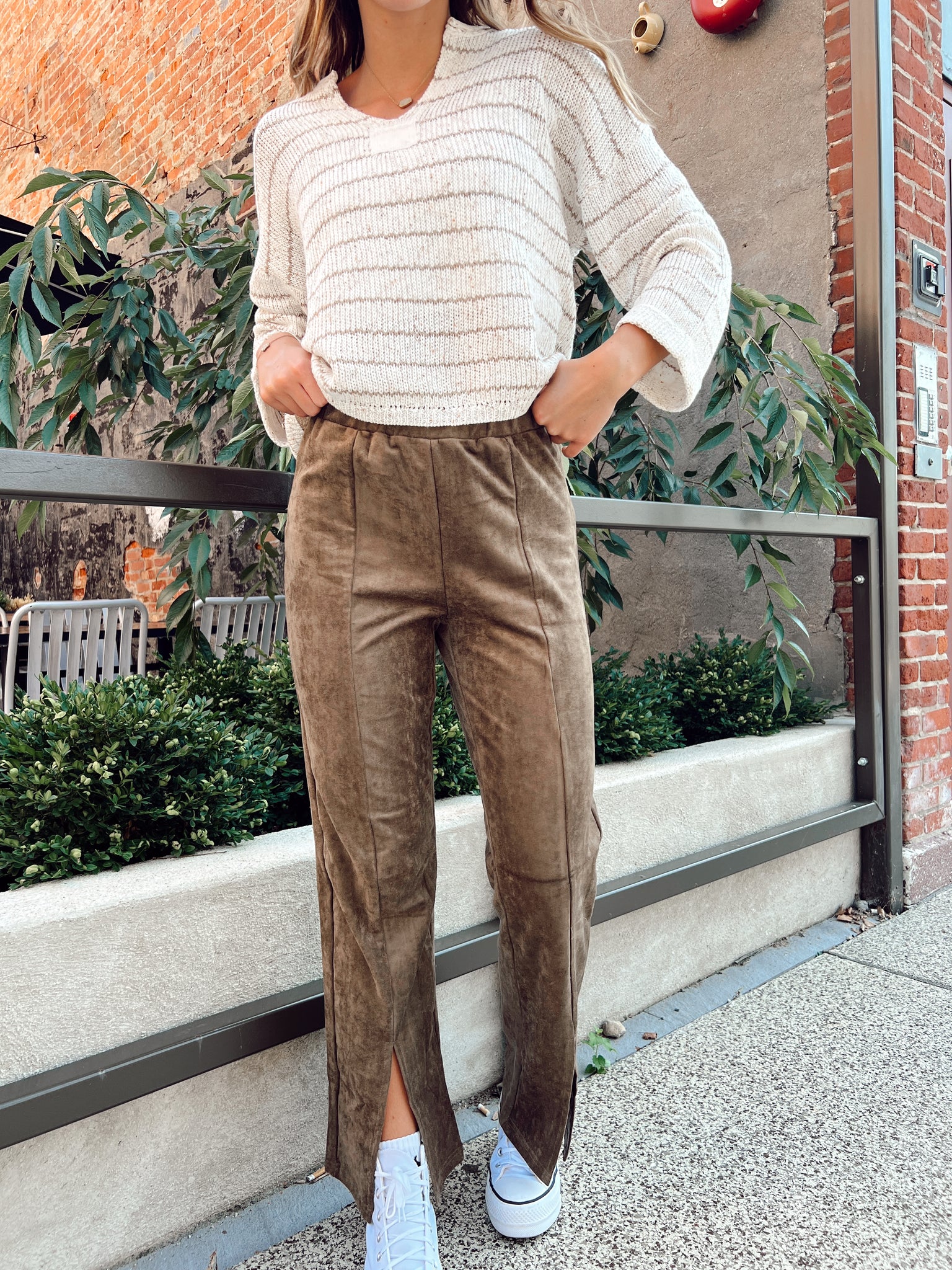 Rikki Espresso Suede Pants