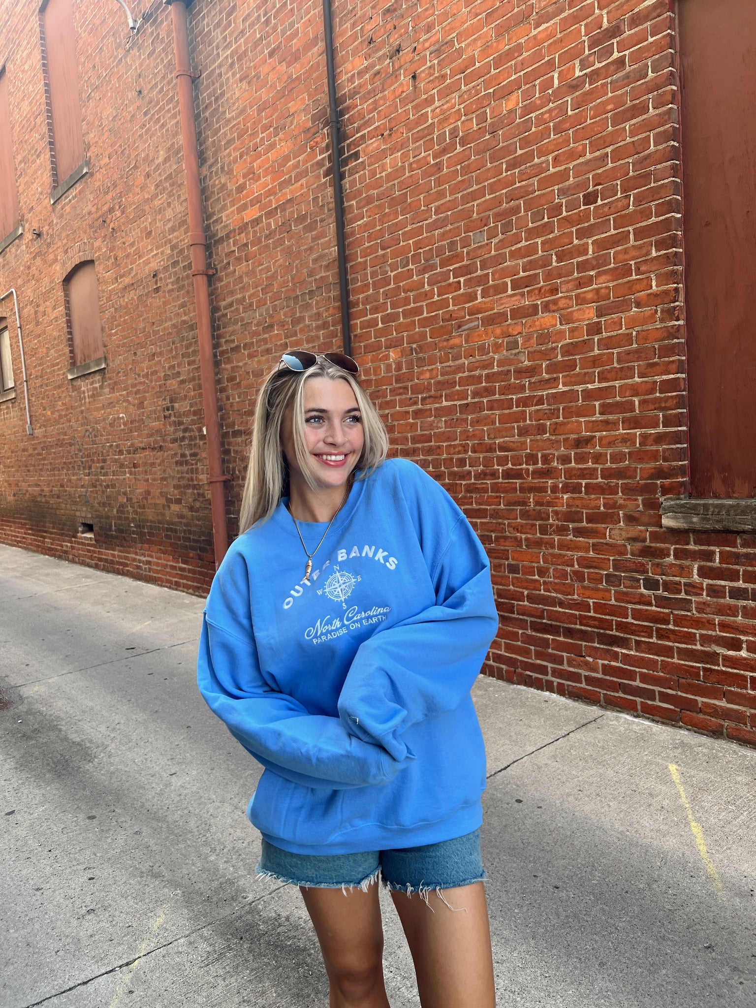 Paradise On Earth OBX Blue Sweatshirt