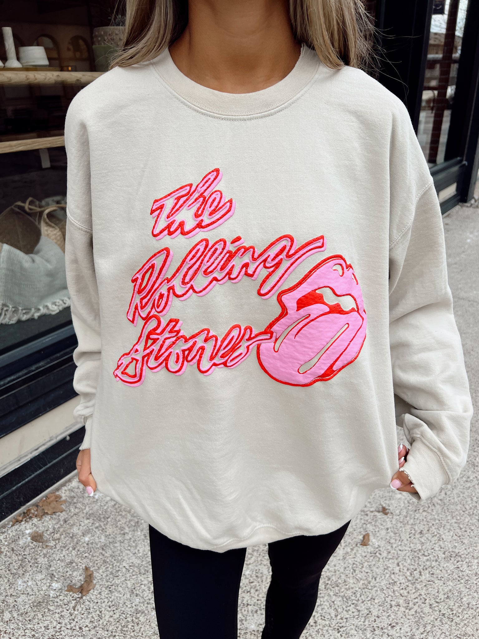 The Rolling Stones Beige Sweatshirt