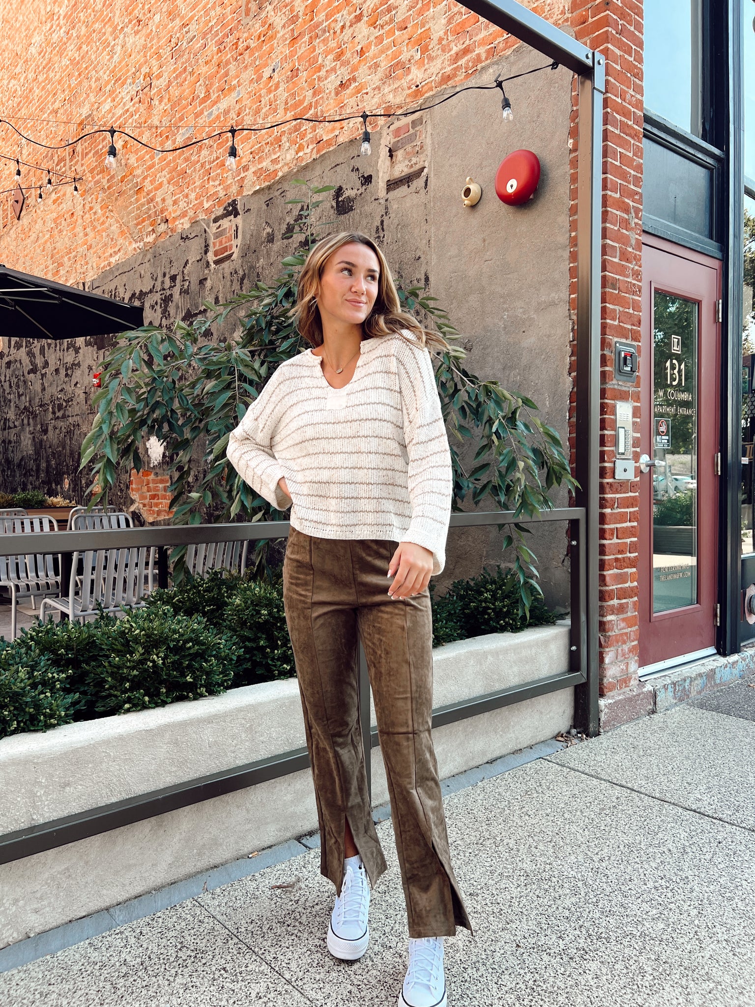 Rikki Espresso Suede Pants