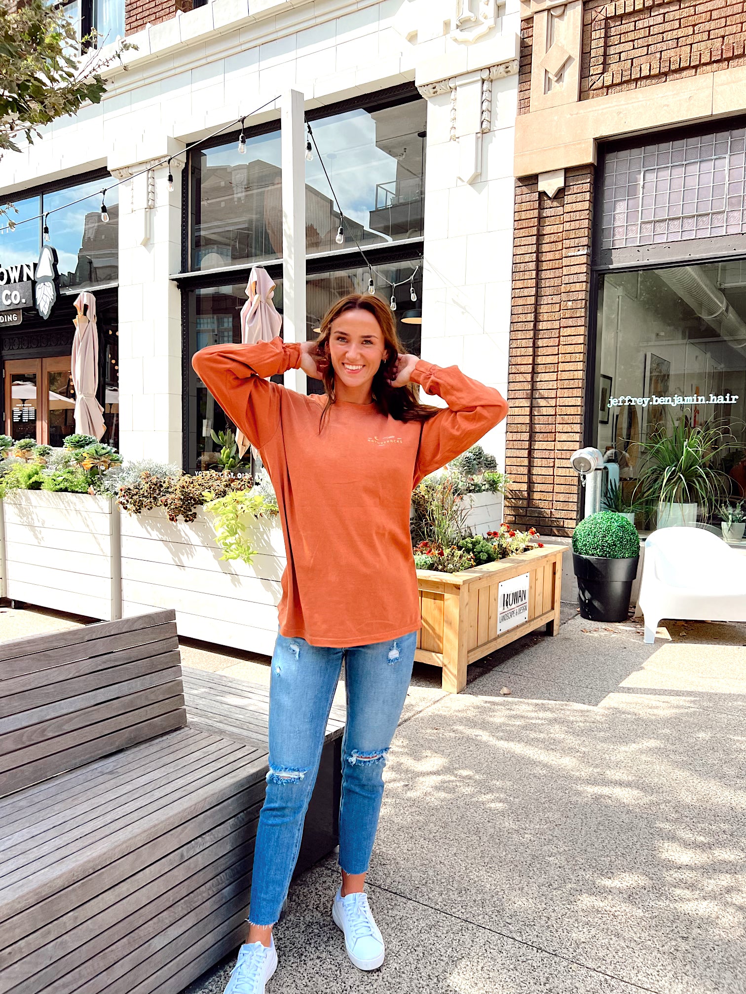Nature Backs Orange Long Sleeve