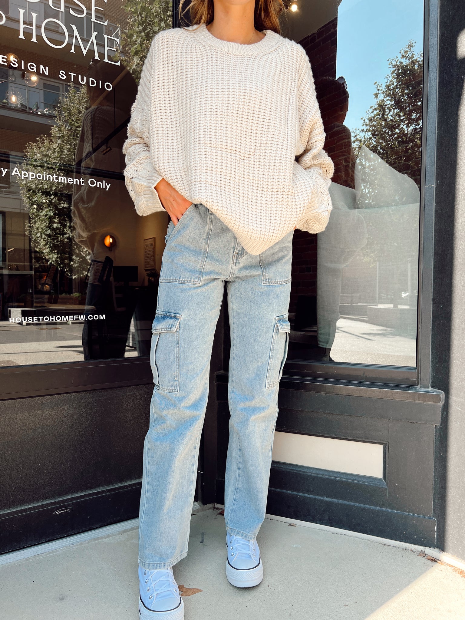 Unapologetic Denim Cargo Pants