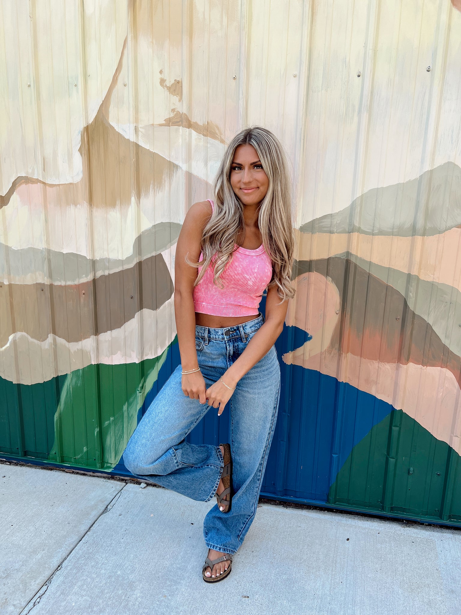 Conway Medium Wash Dad Jeans