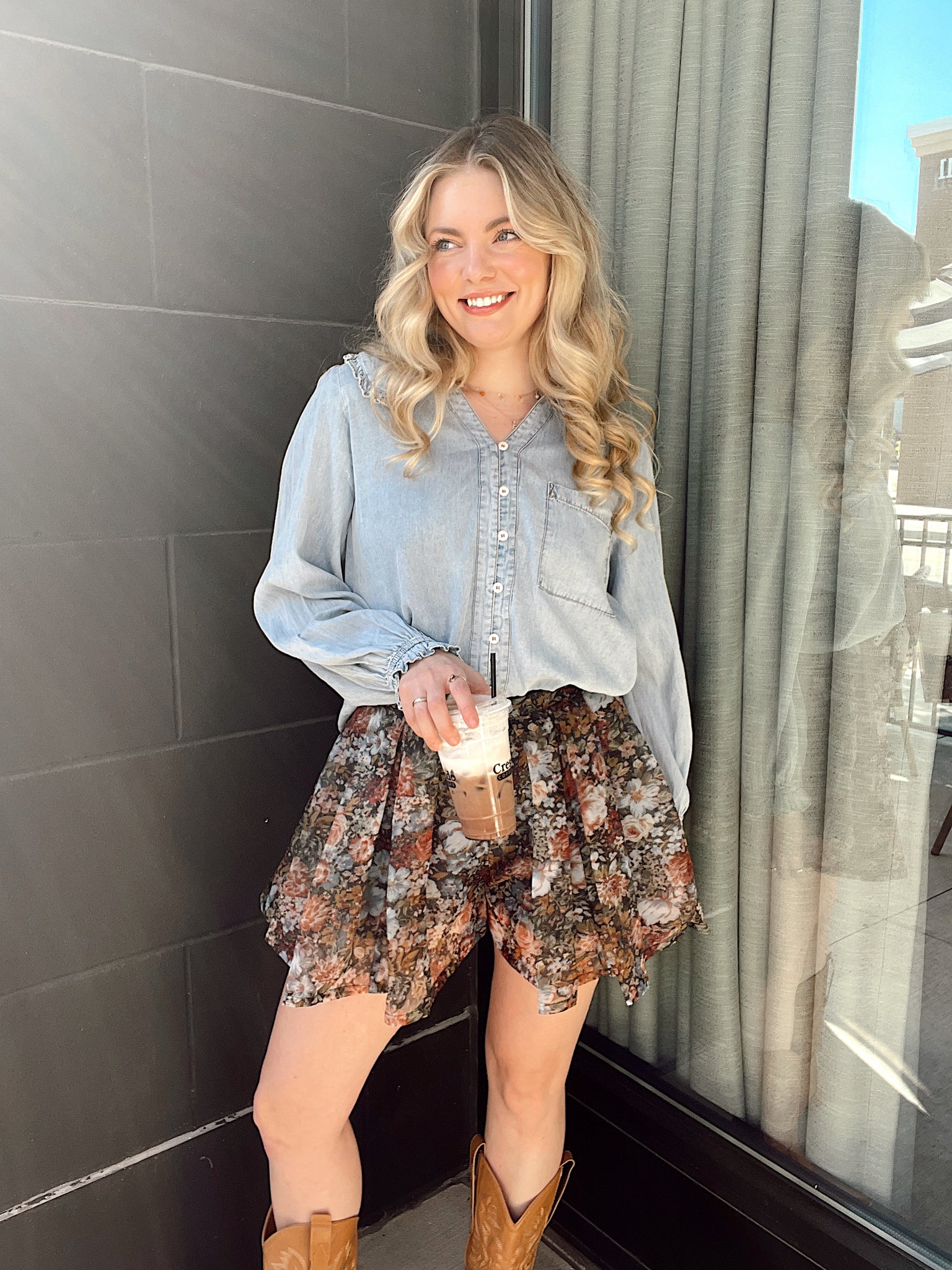 Flirty Flowy Skort