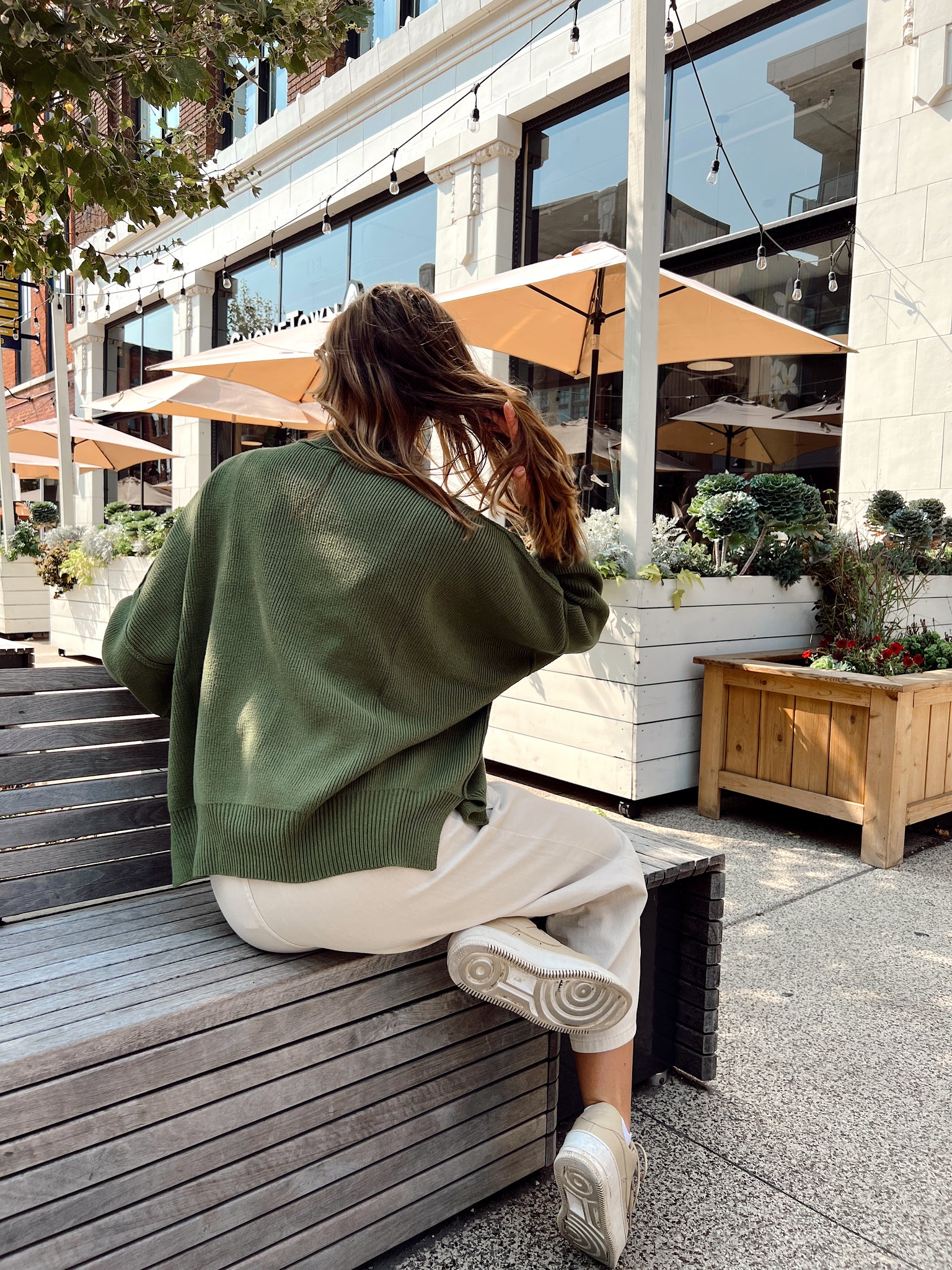 Shape Of You Olive Sweater