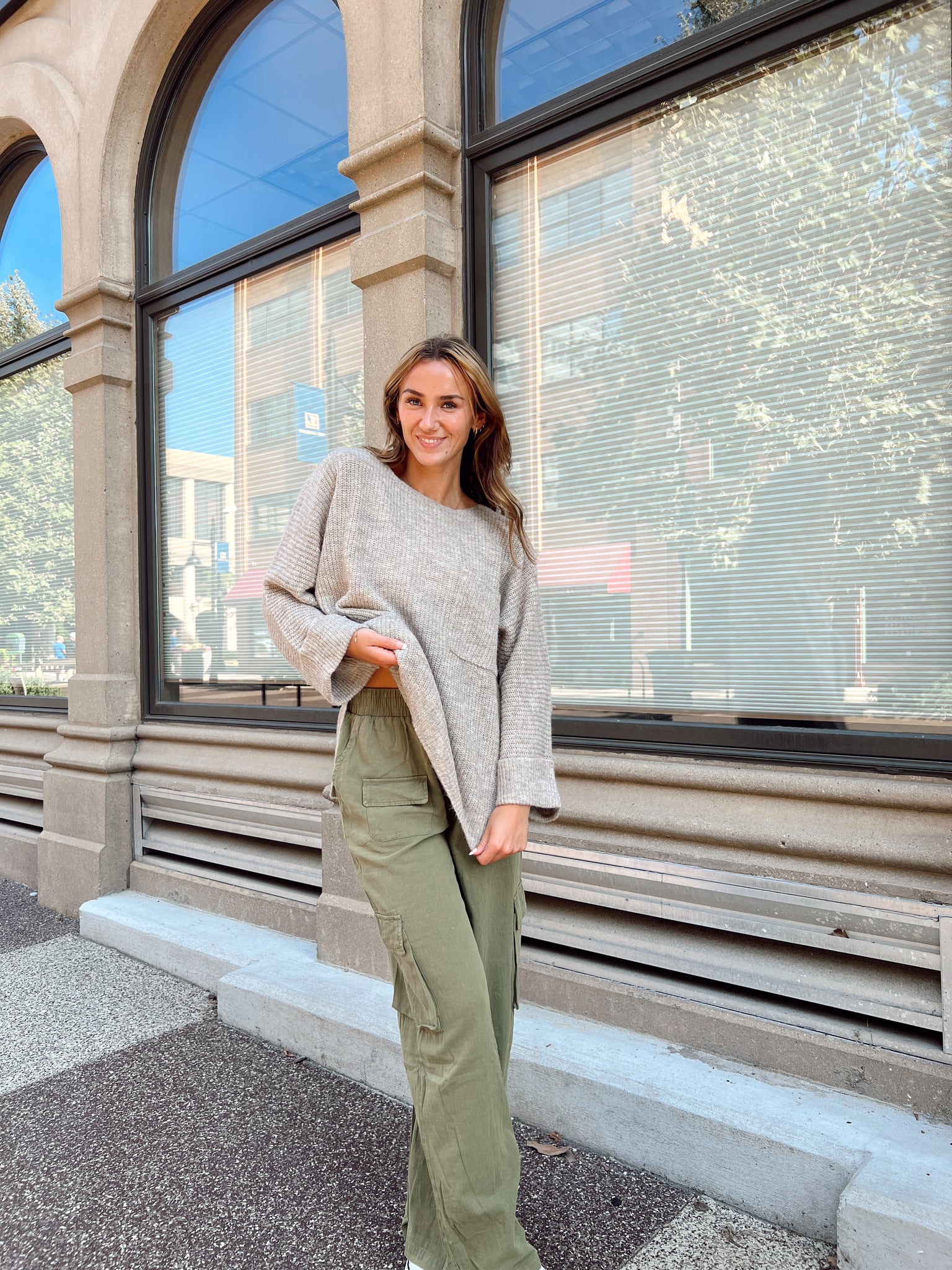 Cuddle Weather Latte Sweater