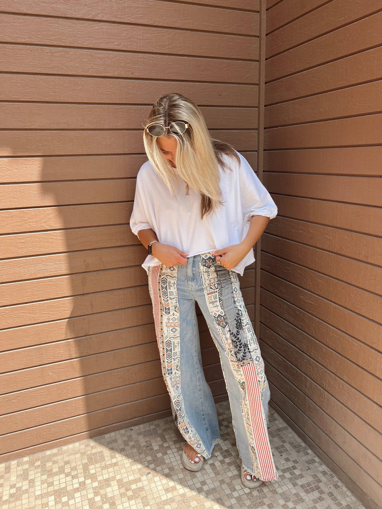 Free Spirit Denim Patchwork Jeans