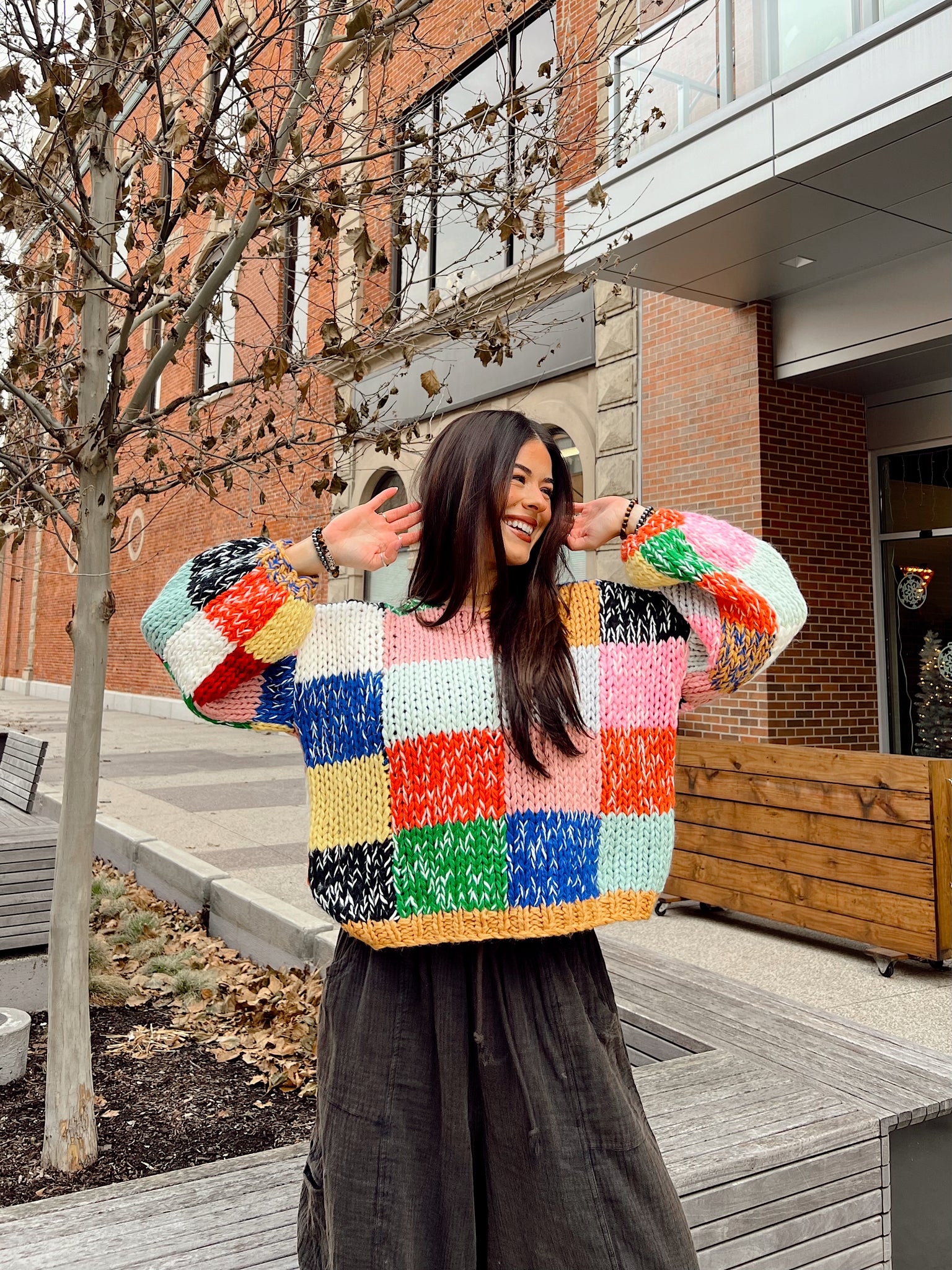 Bennie Multicolored Knit Sweater