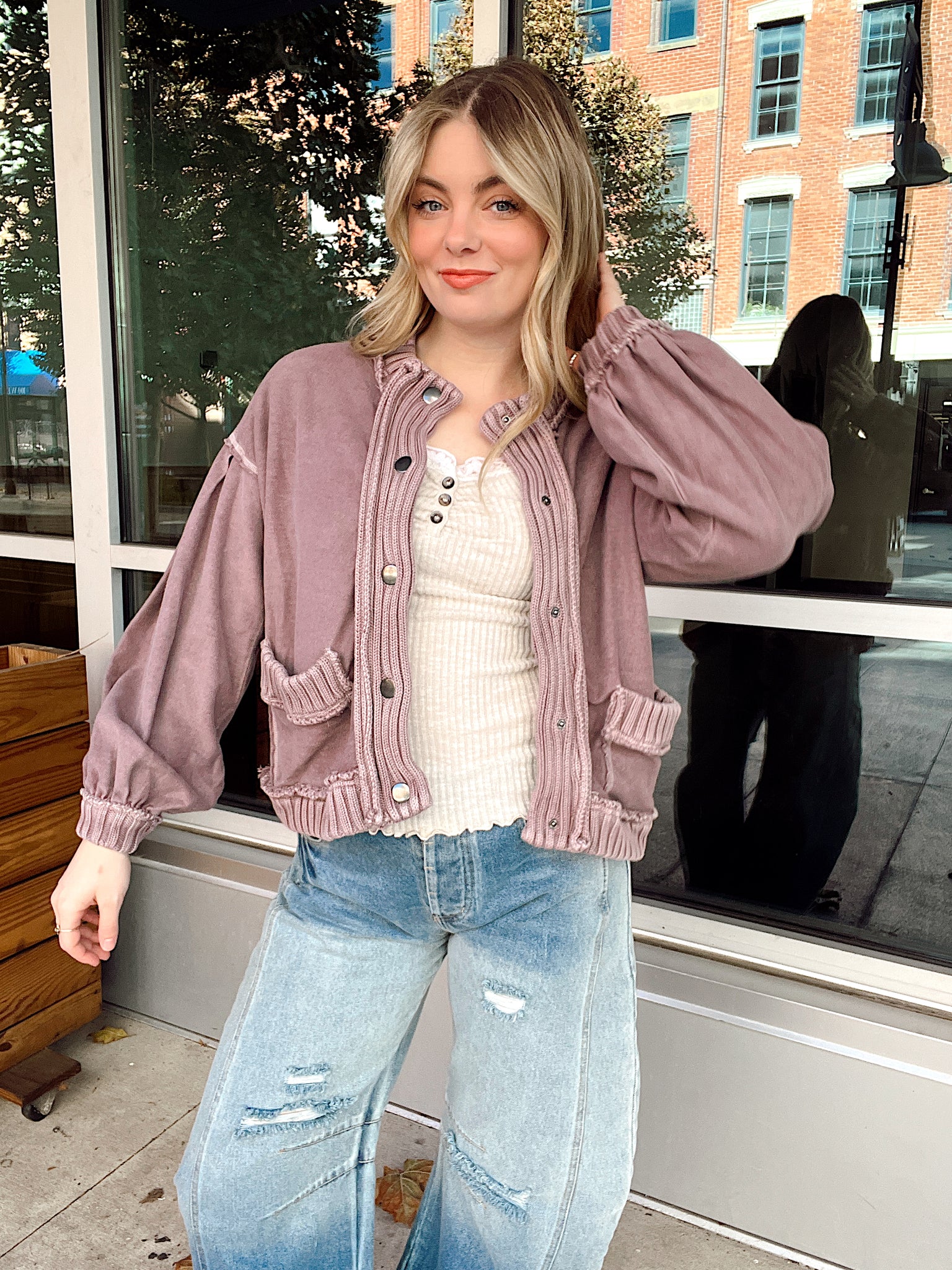 Olivia Mocha Cardigan