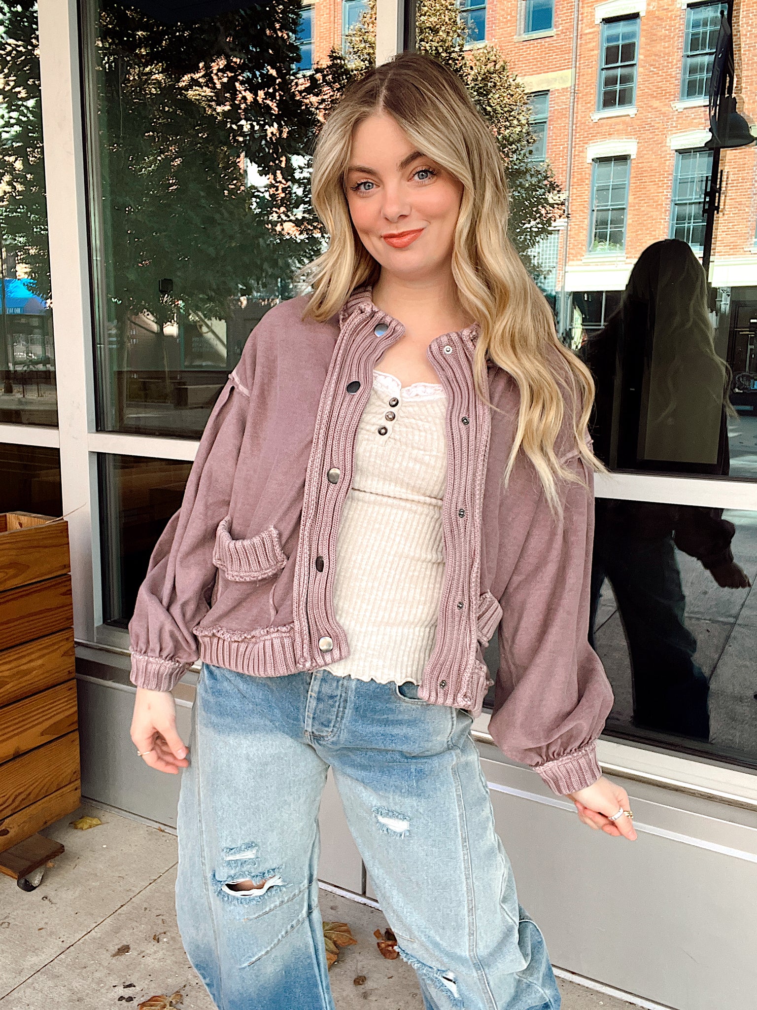 Olivia Mocha Cardigan