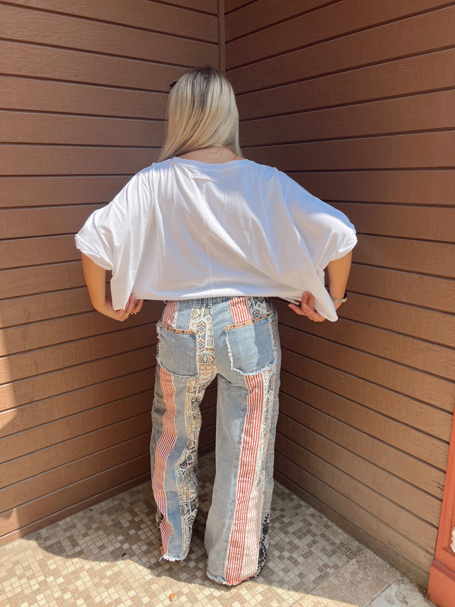 Free Spirit Denim Patchwork Jeans