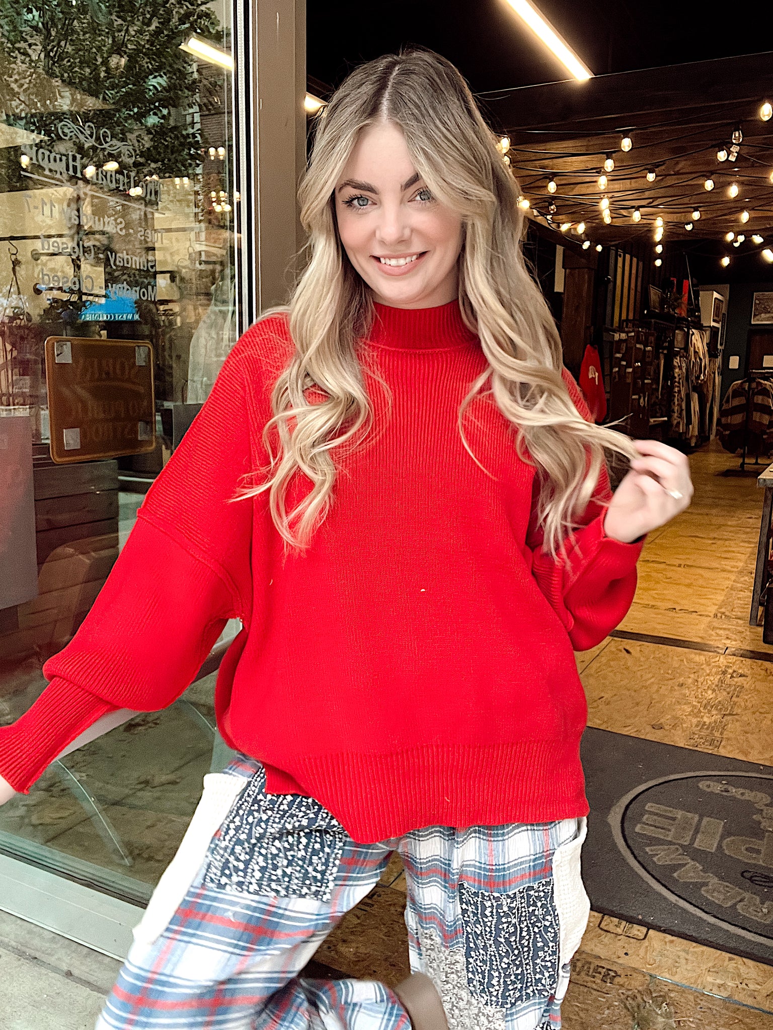 Night In Sweater Ruby Red