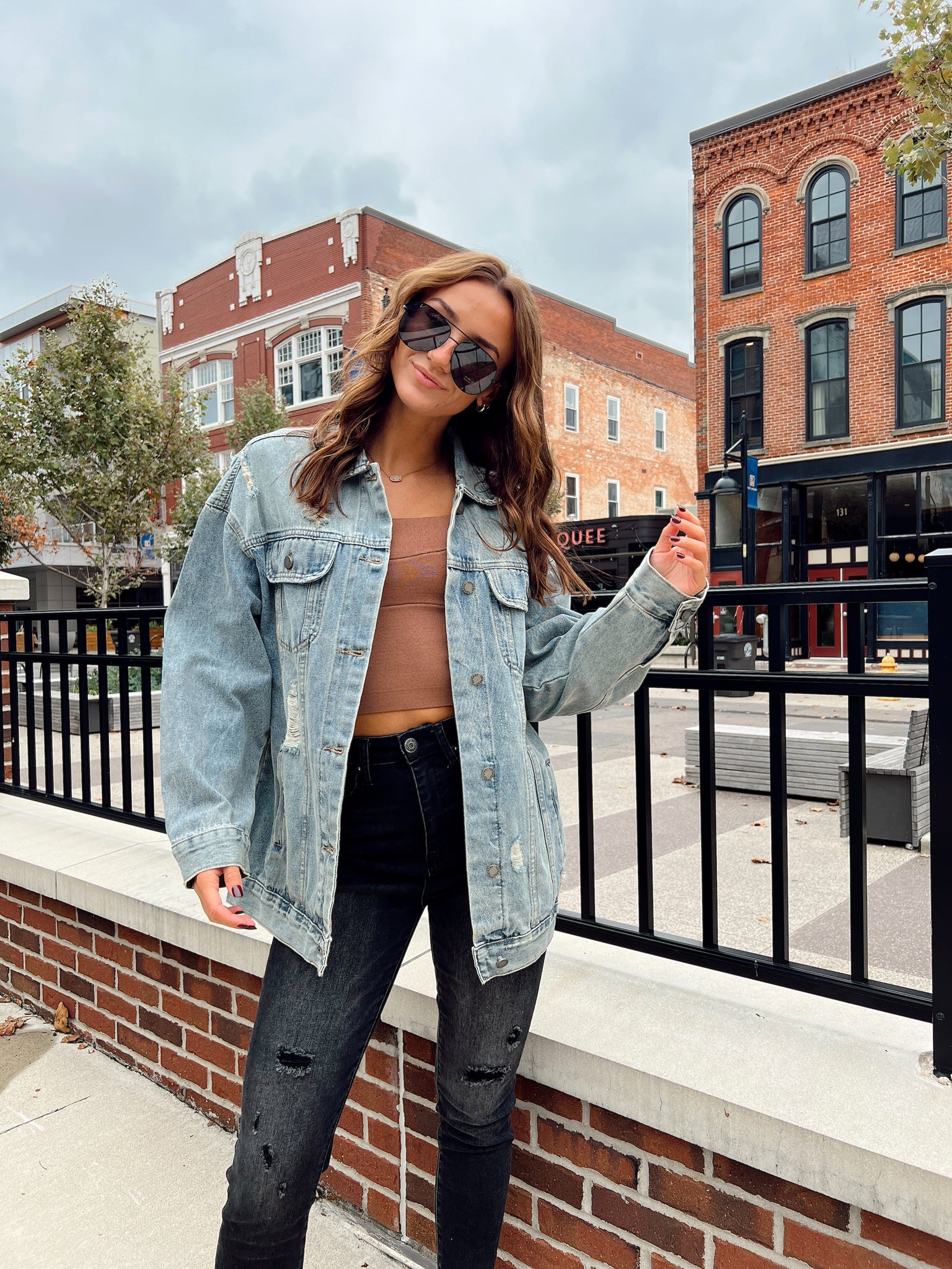 Eye Catching Distressed Denim Jacket