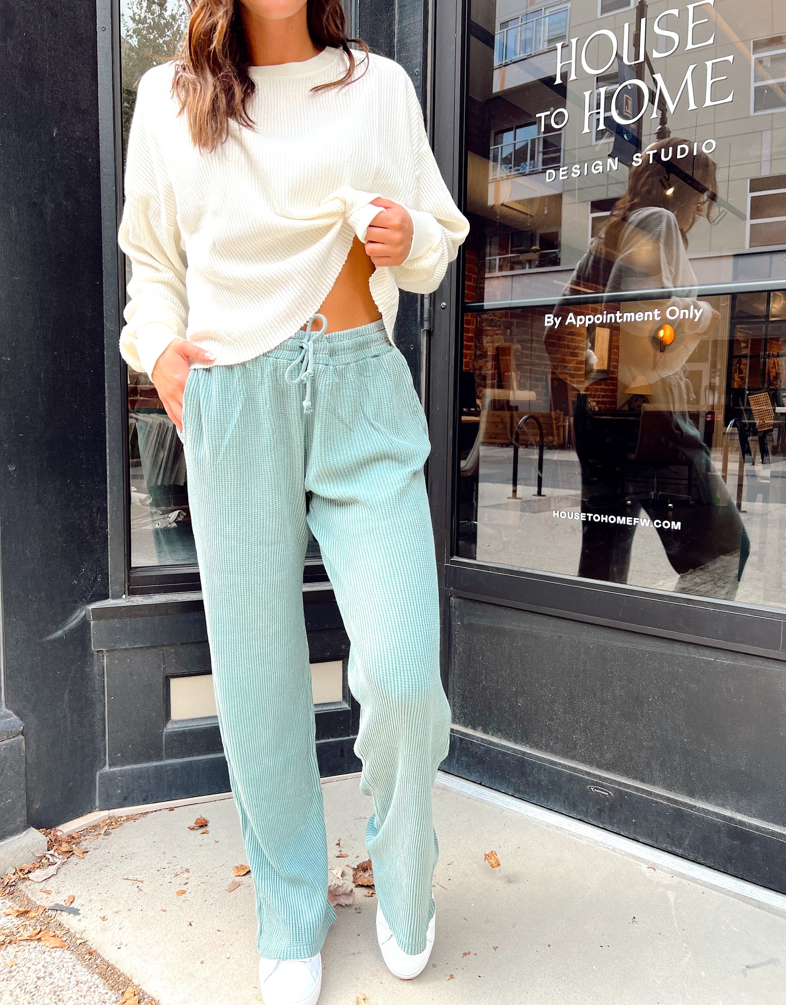 Snuggle Me Seafoam Sweatpants