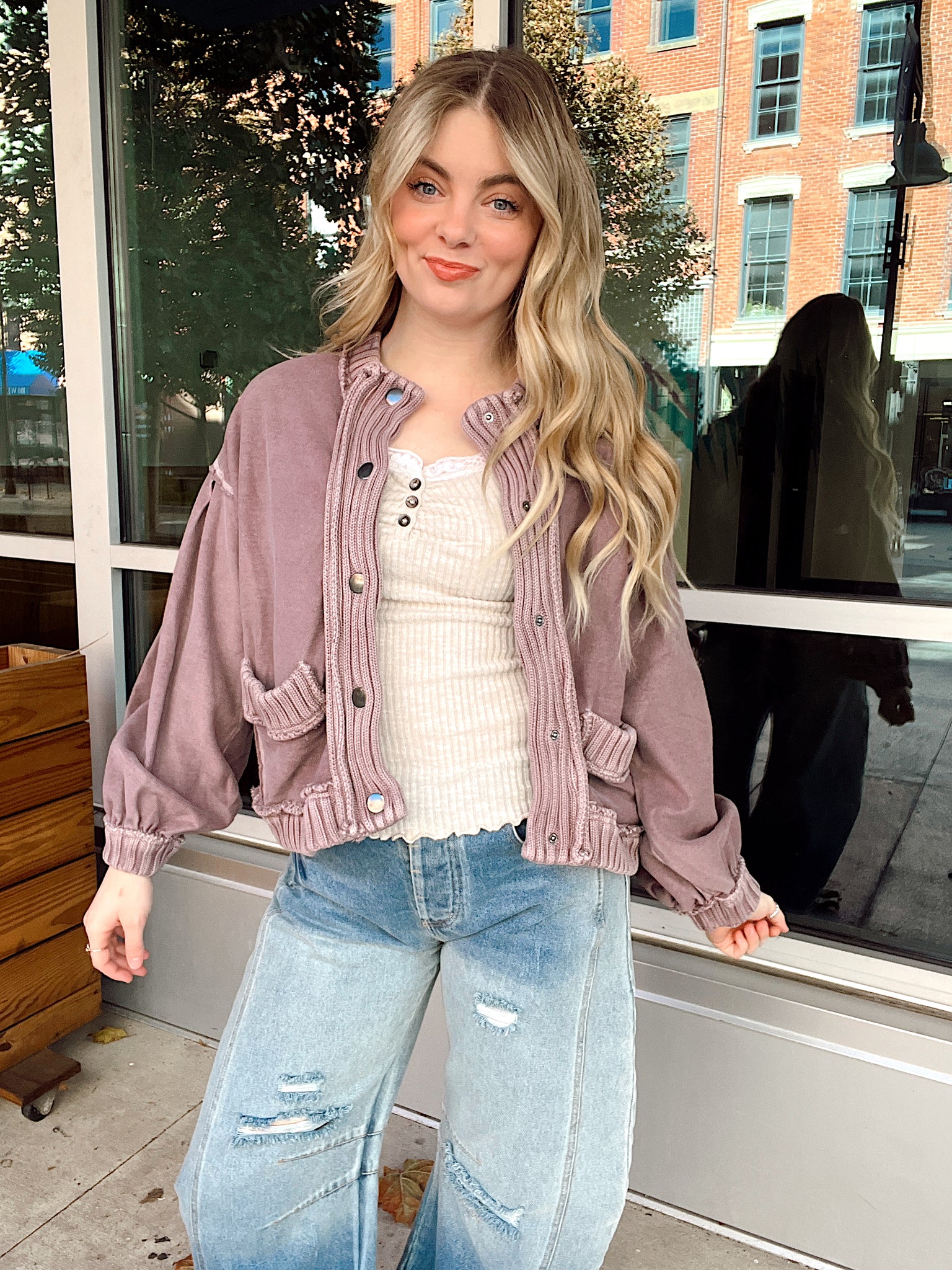 Olivia Mocha Cardigan