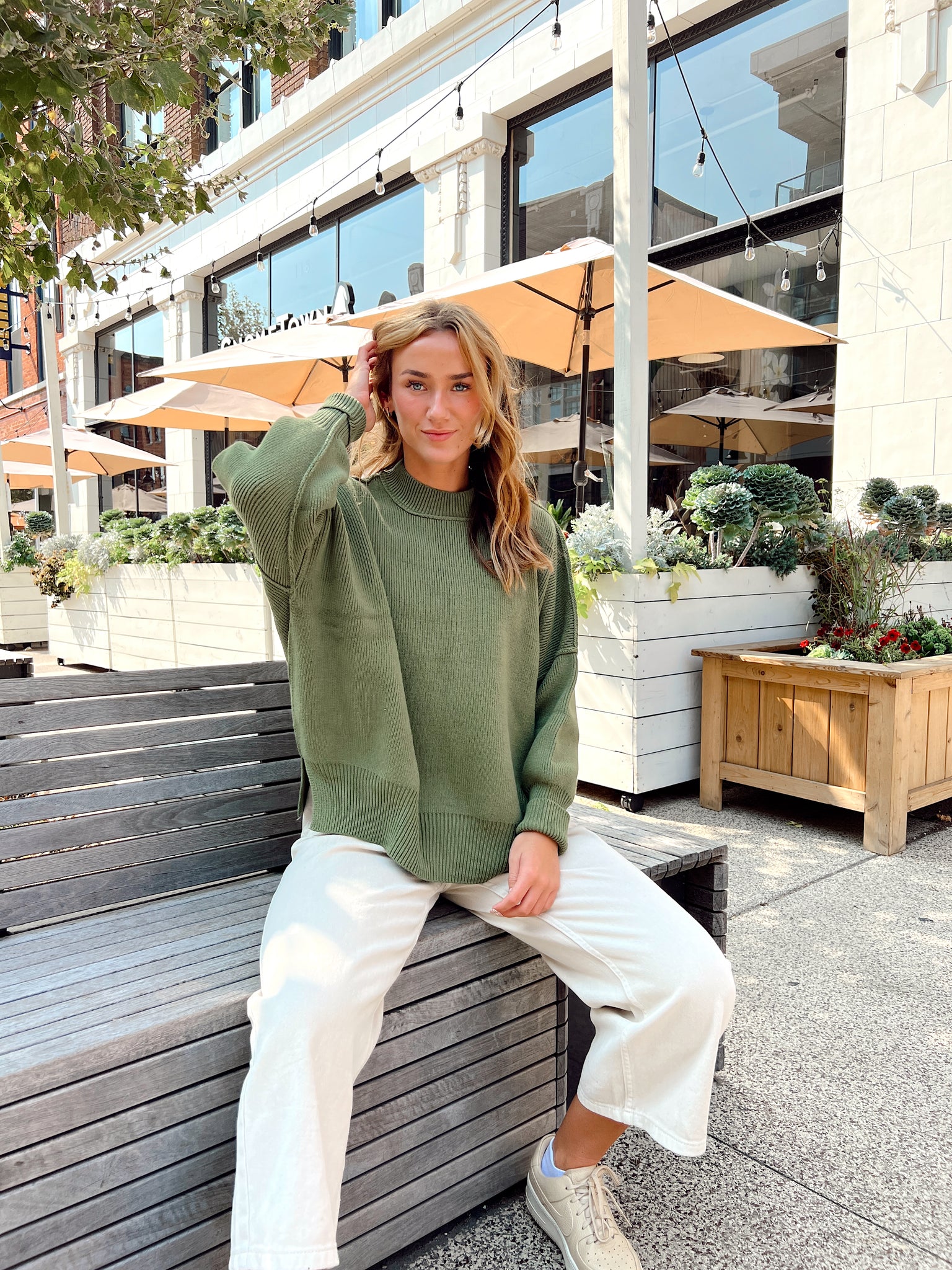 Shape Of You Olive Sweater