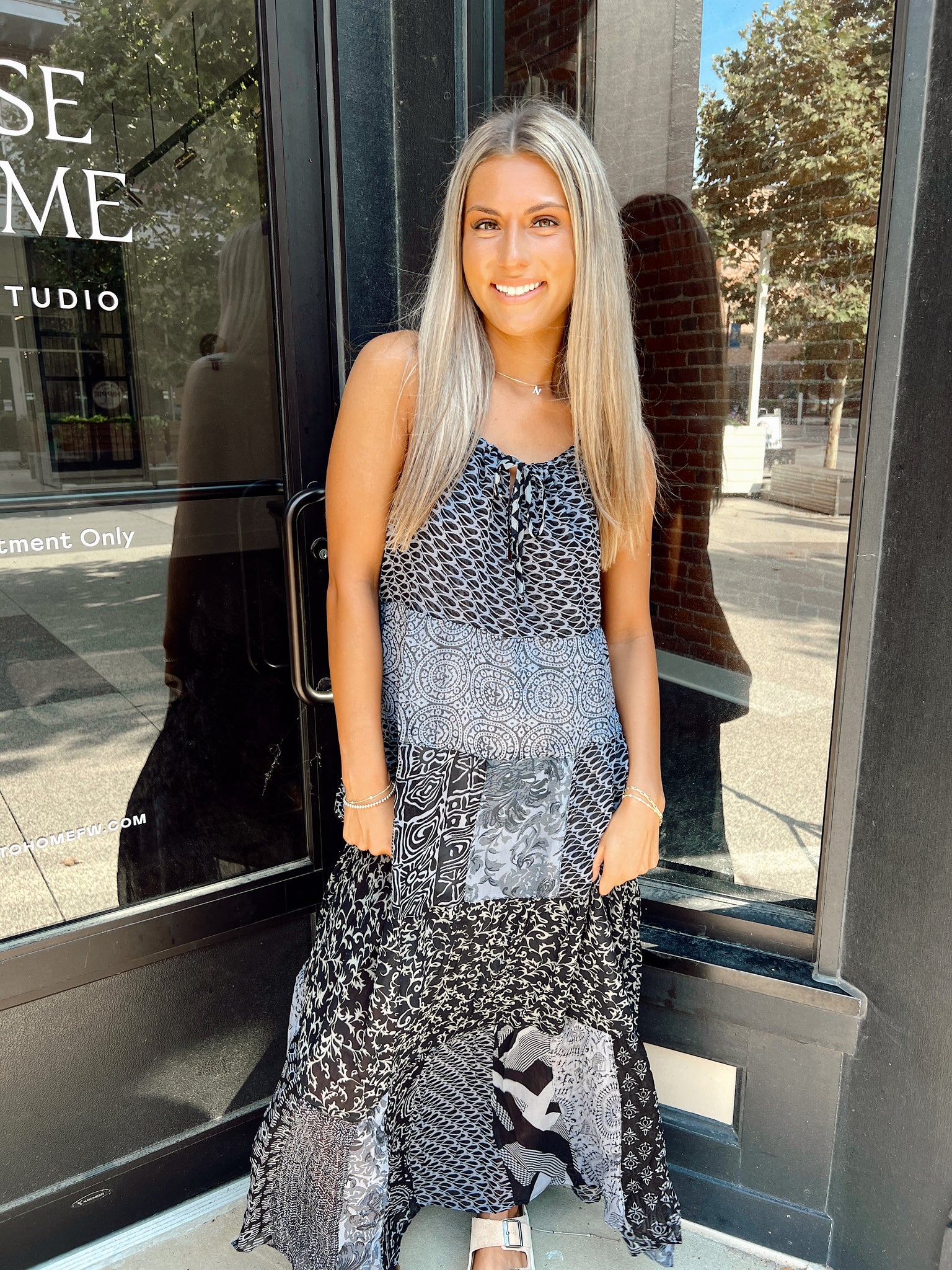 Unbothered Black Halter Neck Maxi Dress