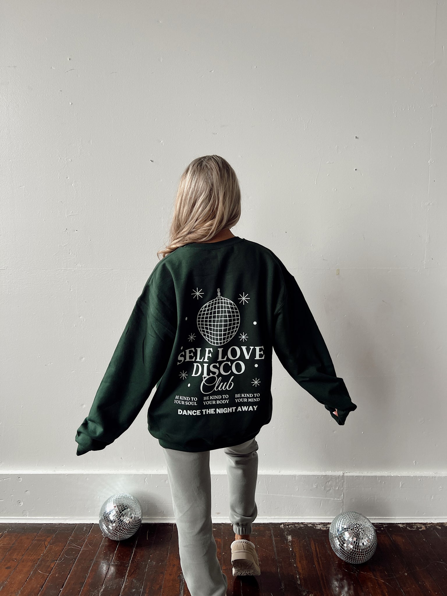 Self Care Disco Club Forest Sweatshirt