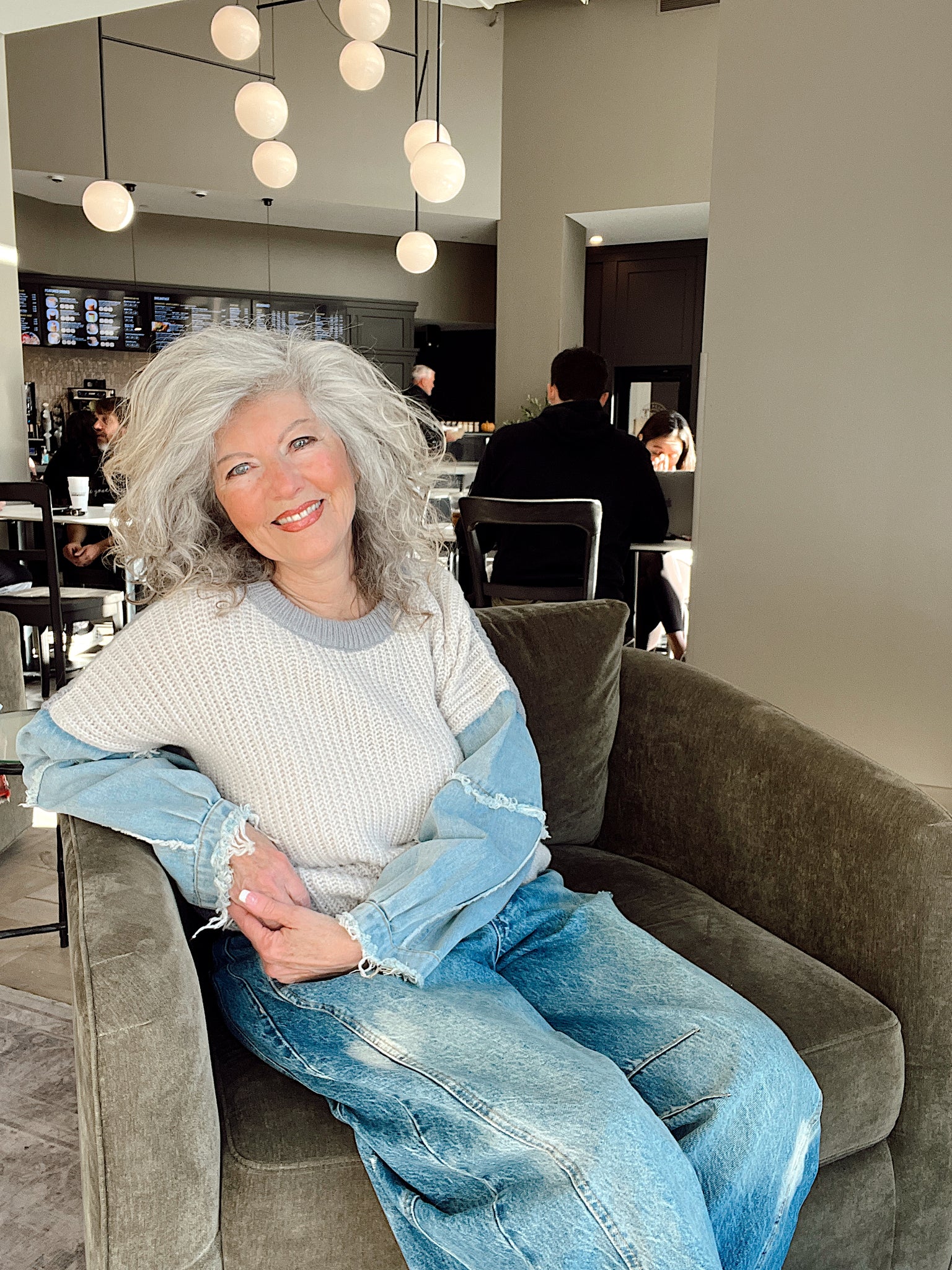 Mix It Up Sweater Grey/Dk Grey