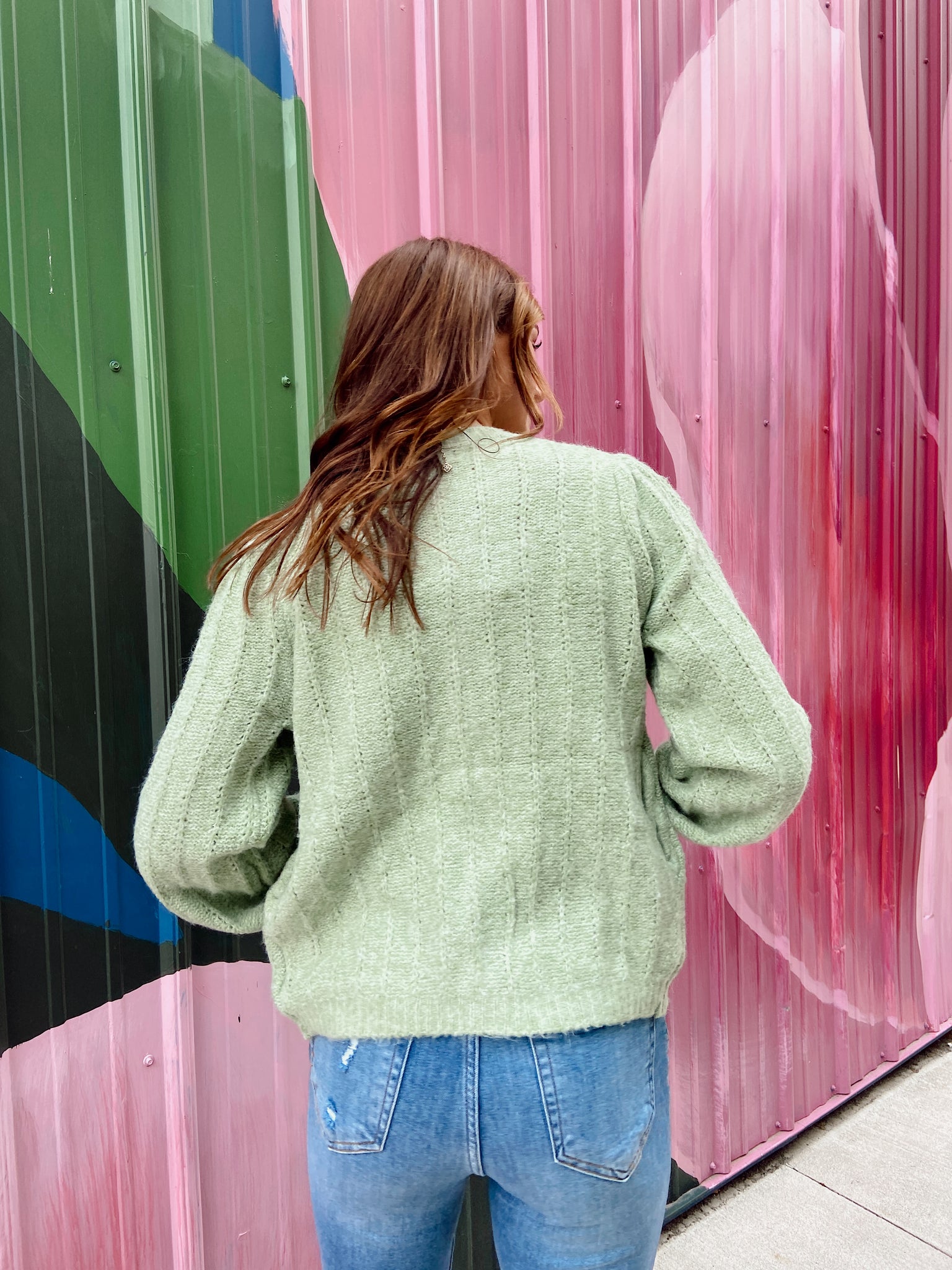 FINAL SALE- Everybody's Talking Lime Cardigan