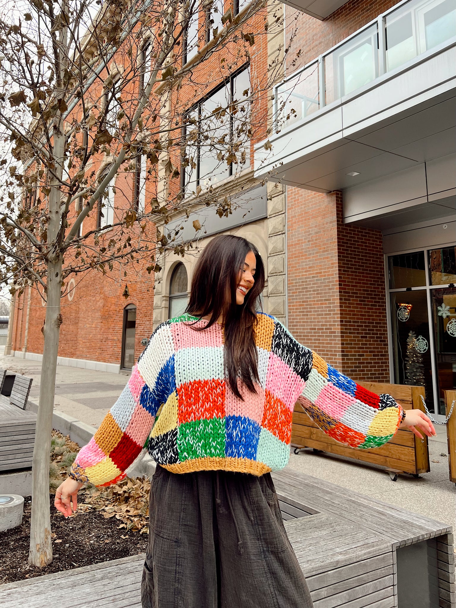 Bennie Multicolored Knit Sweater