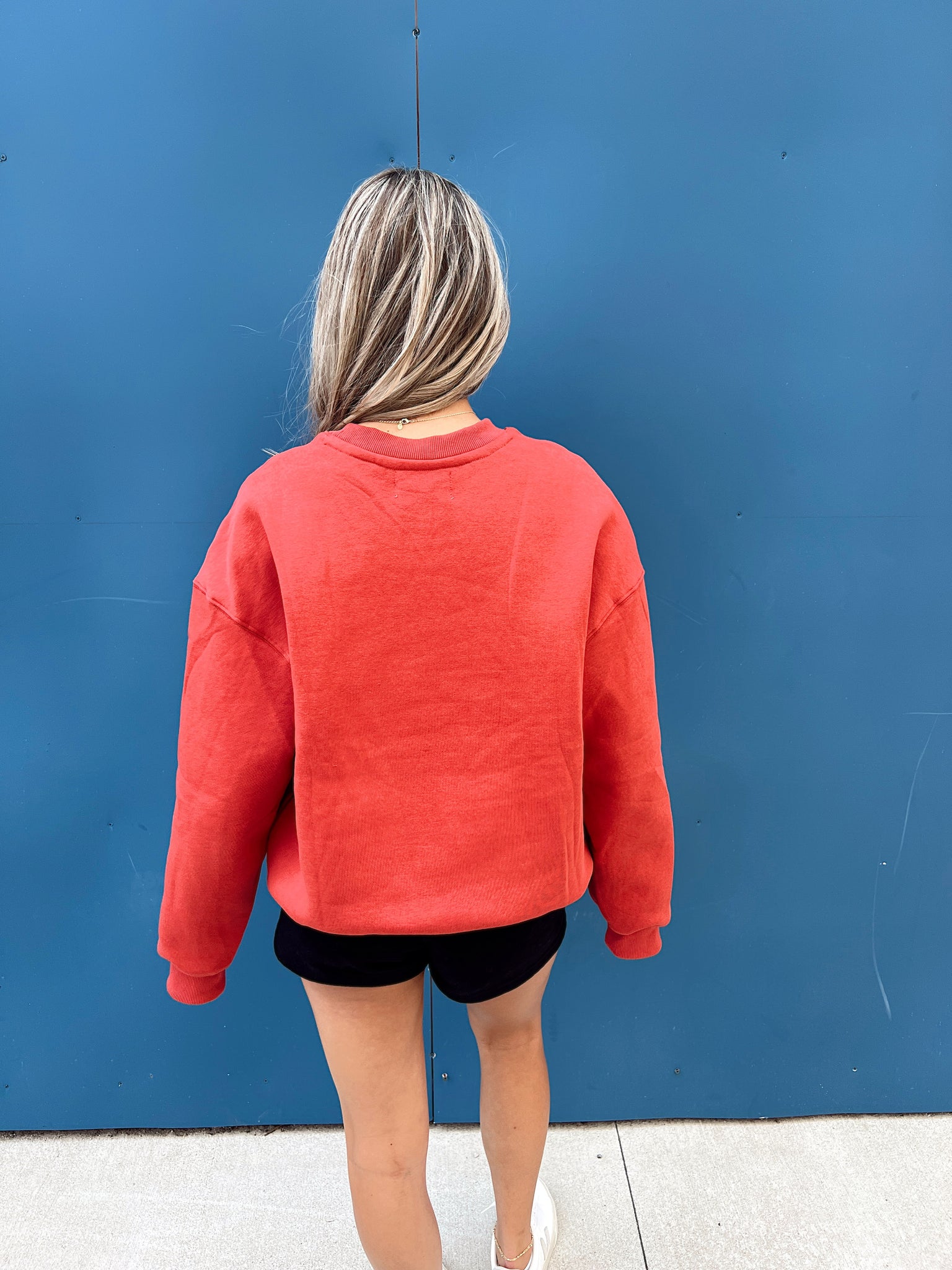All American Classic Red Crewneck