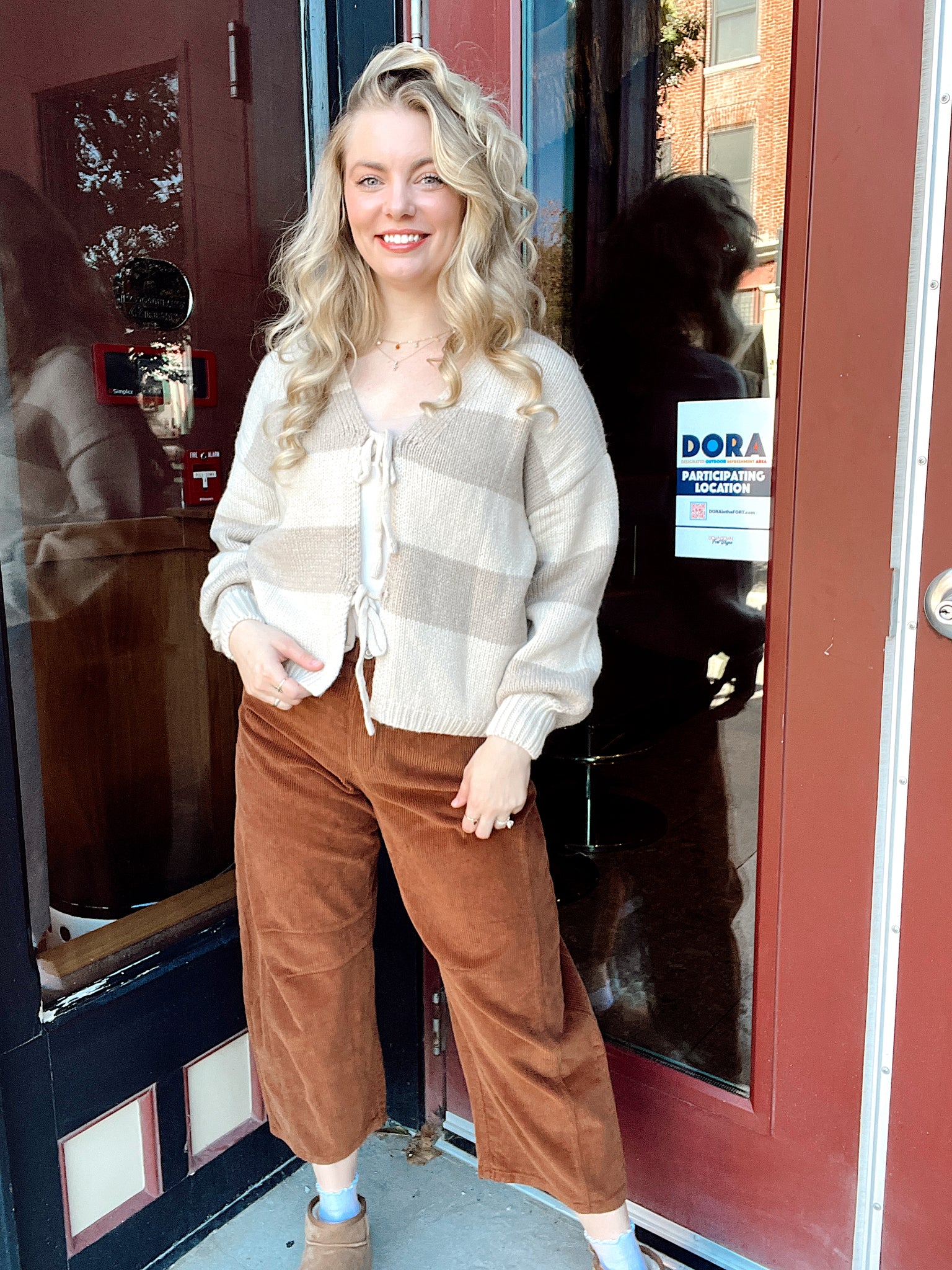 Bows and Ties Stripe Sweater