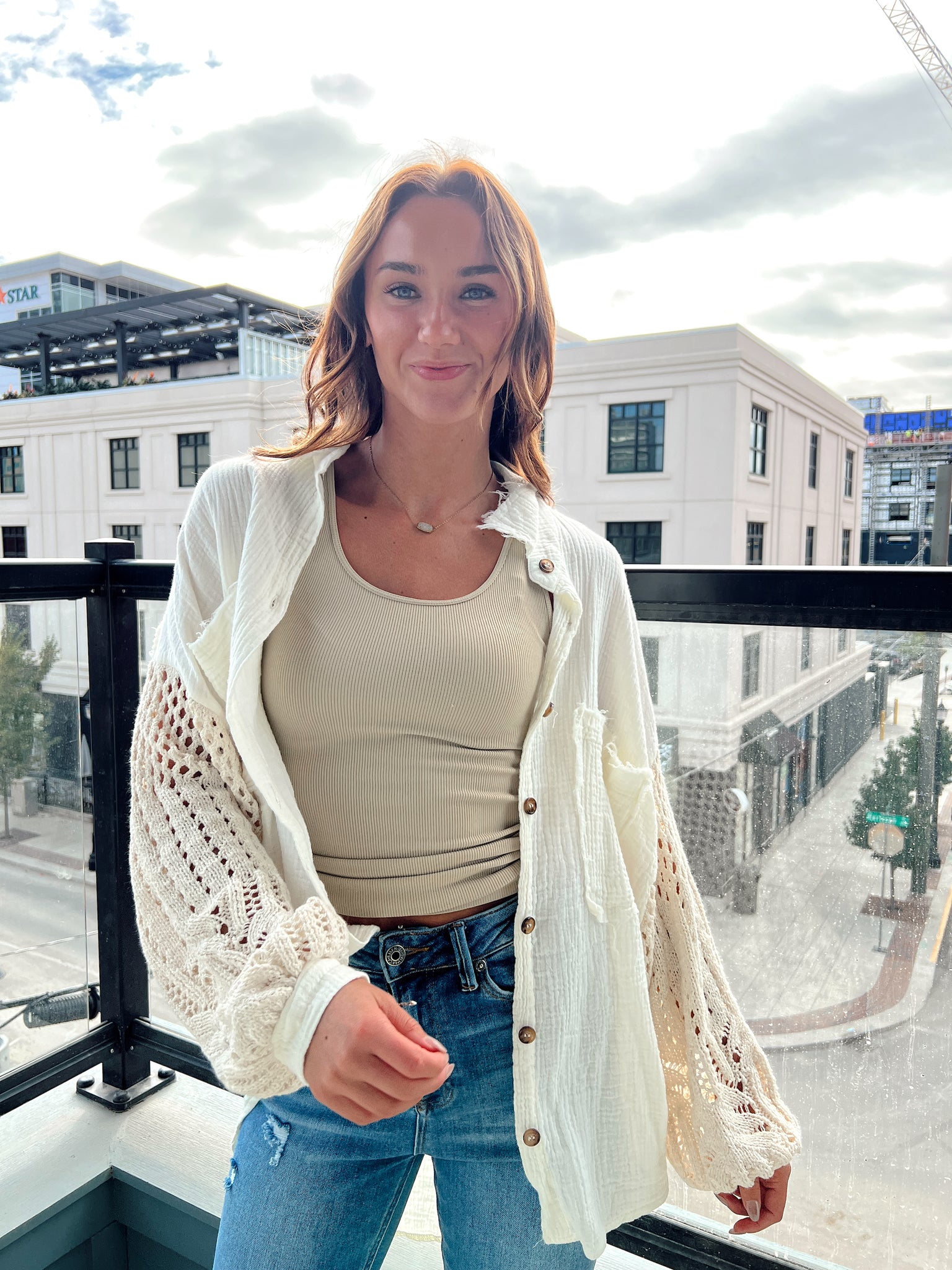 Rhiannon Cream Button Up