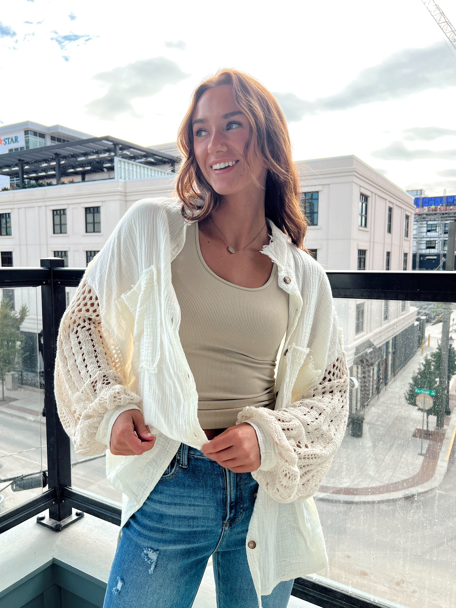 Rhiannon Cream Button Up